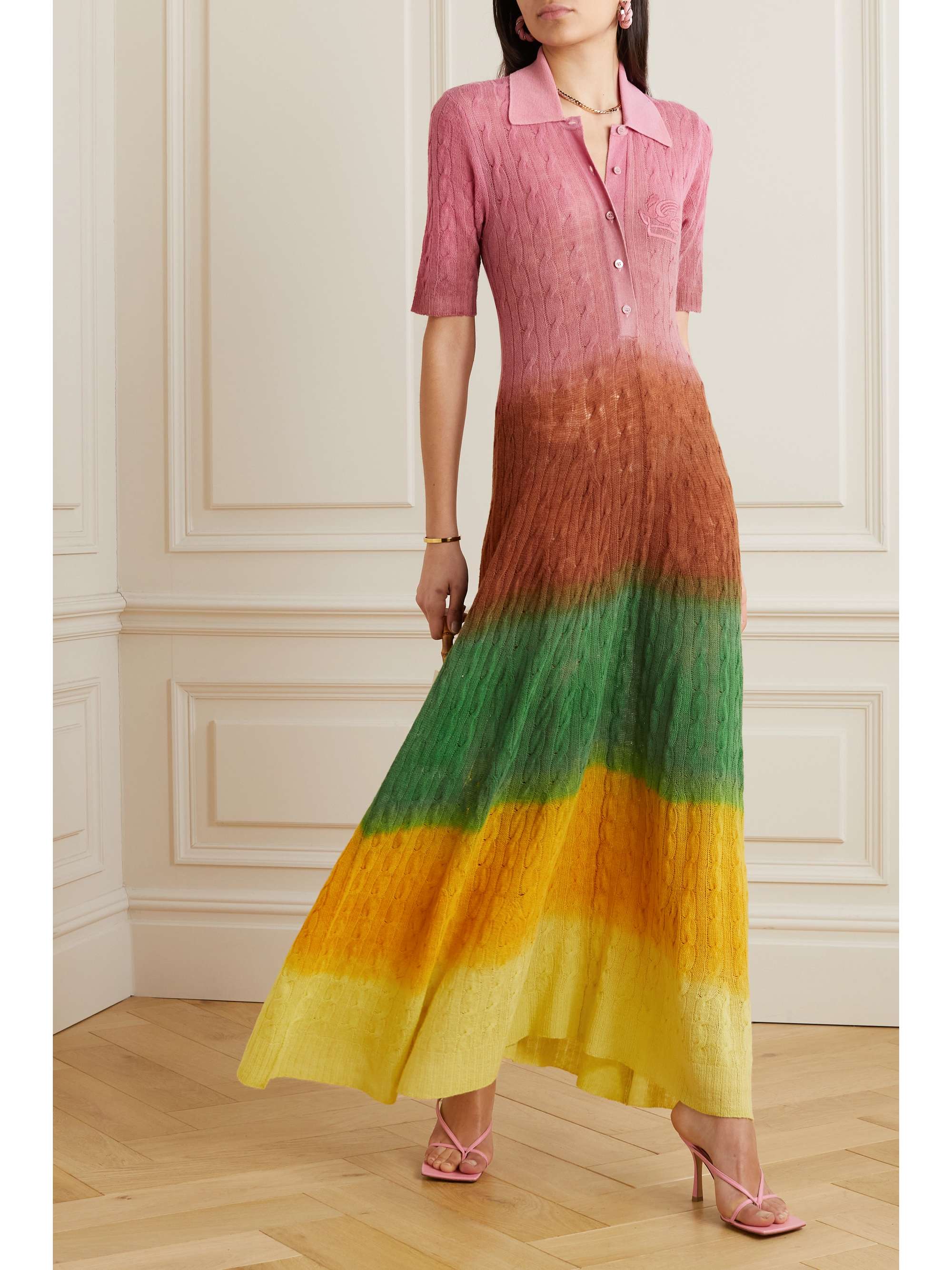 ETRO Degradé wool midi dress