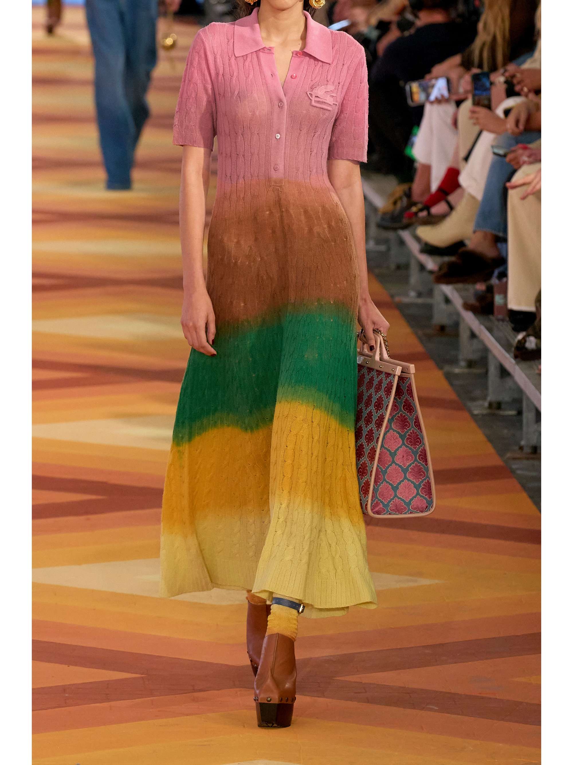 ETRO Degradé wool midi dress