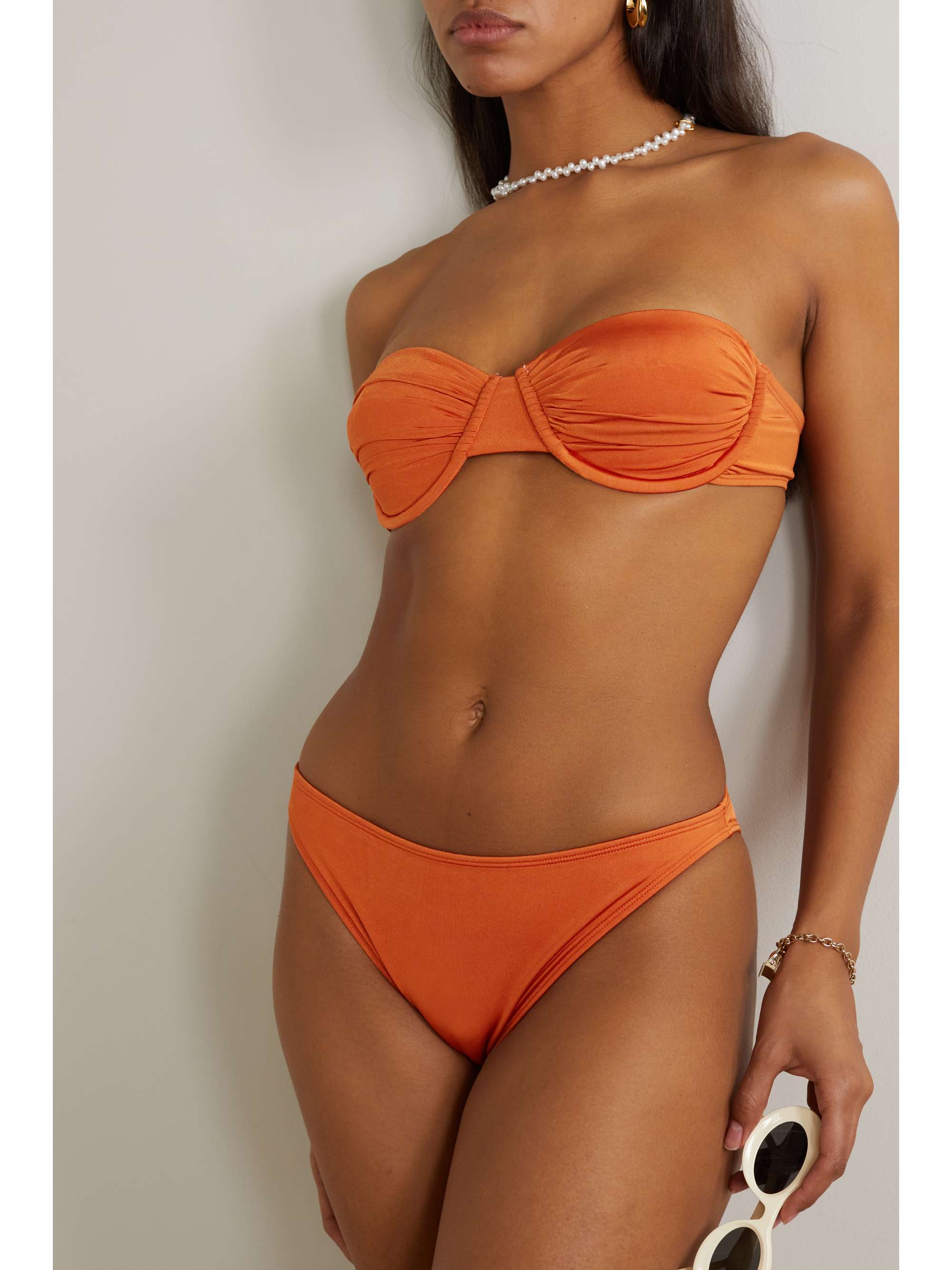 Bandeau ruched store swimsuit