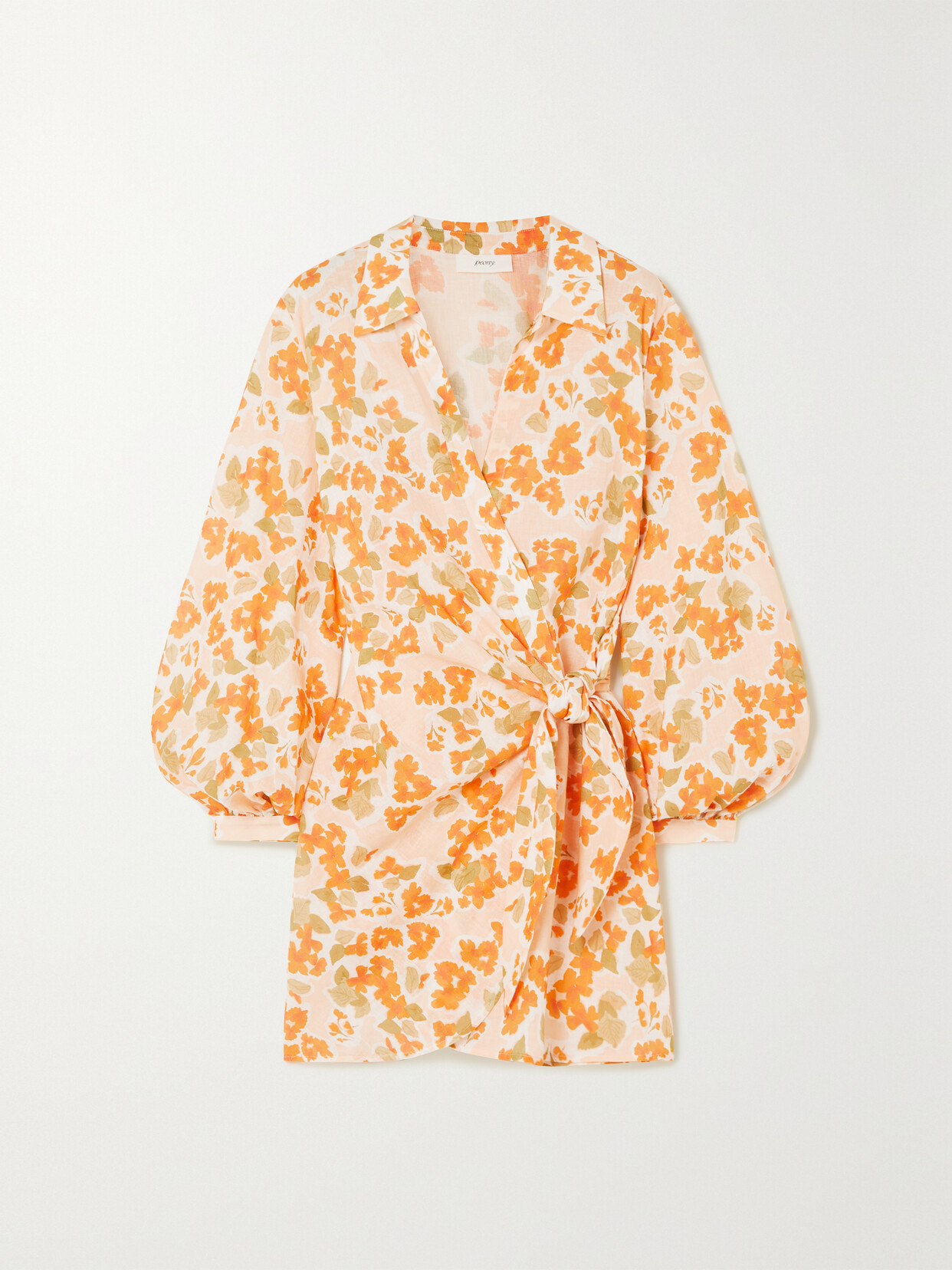Peony - + Net Sustain Floral-print Organic Cotton And Ecovero-blend Cover-up - Orange