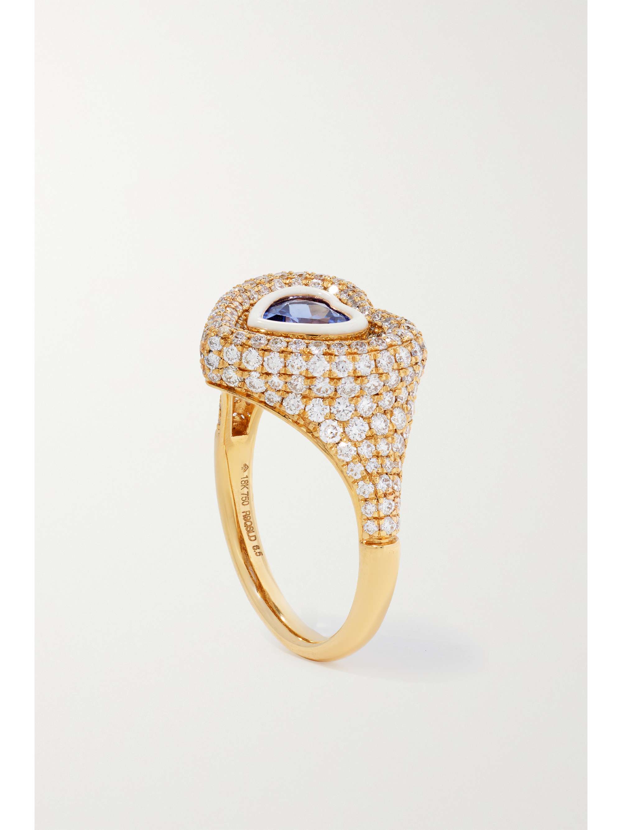 KAMYEN Manaal 2.0 18-karat gold, diamond and tanzanite ring