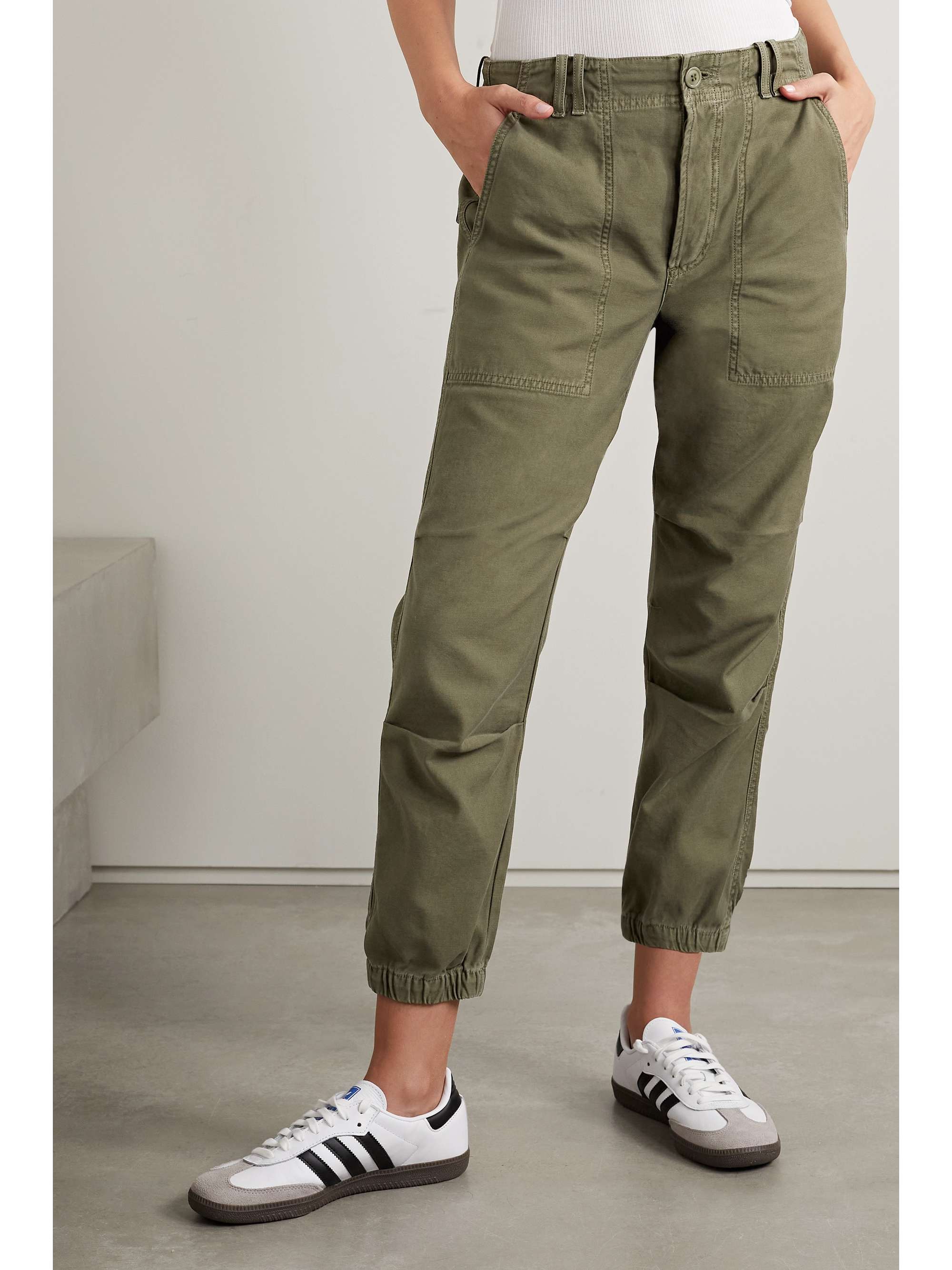CITIZENS OF HUMANITY + NET SUSTAIN Agni cropped cotton-twill tapered pants