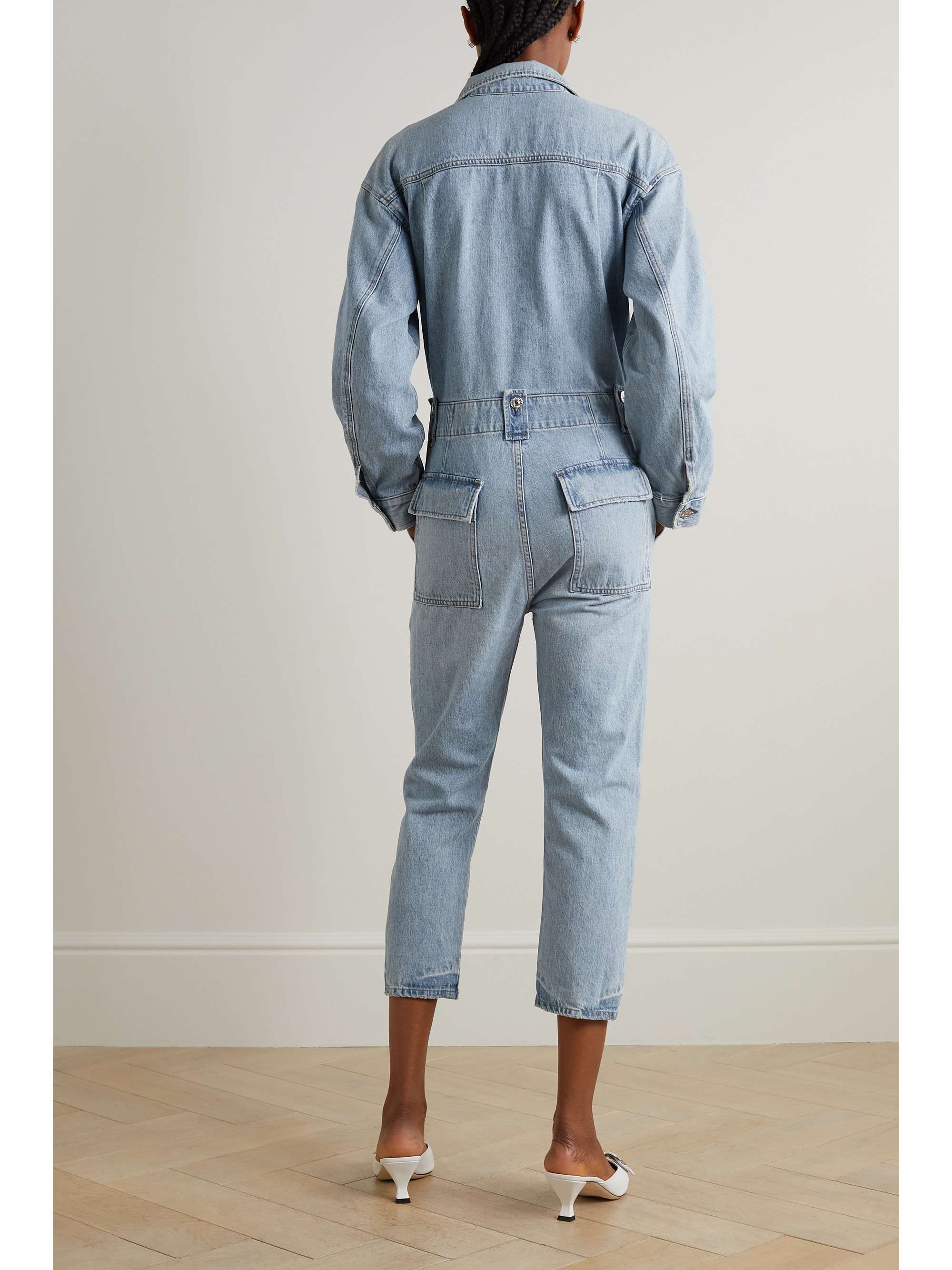 CITIZENS OF HUMANITY + NET SUSTAIN Amel cropped organic denim jumpsuit