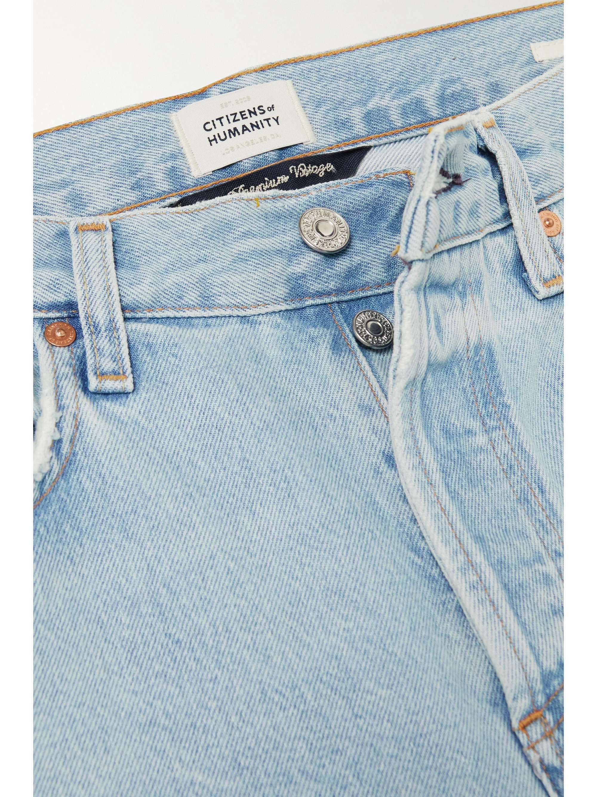 CITIZENS OF HUMANITY Neve distressed organic straight-leg jeans