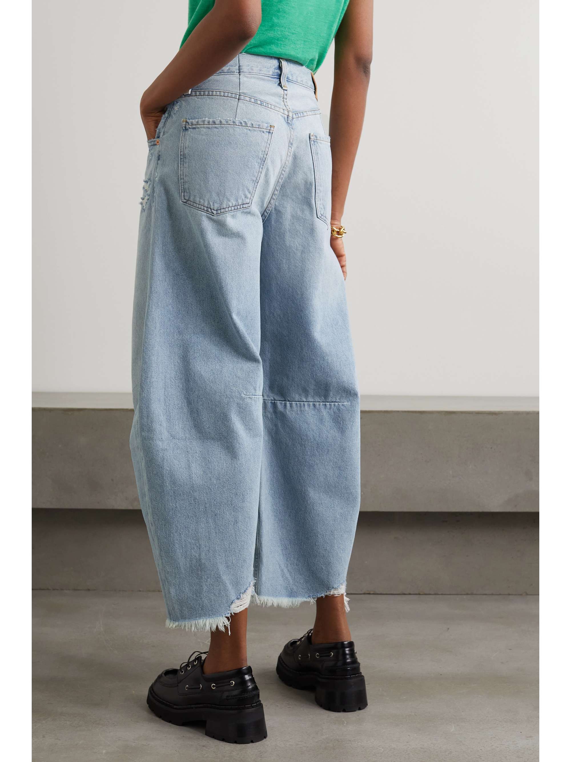 CITIZENS OF HUMANITY Horseshoe distressed high-rise tapered jeans