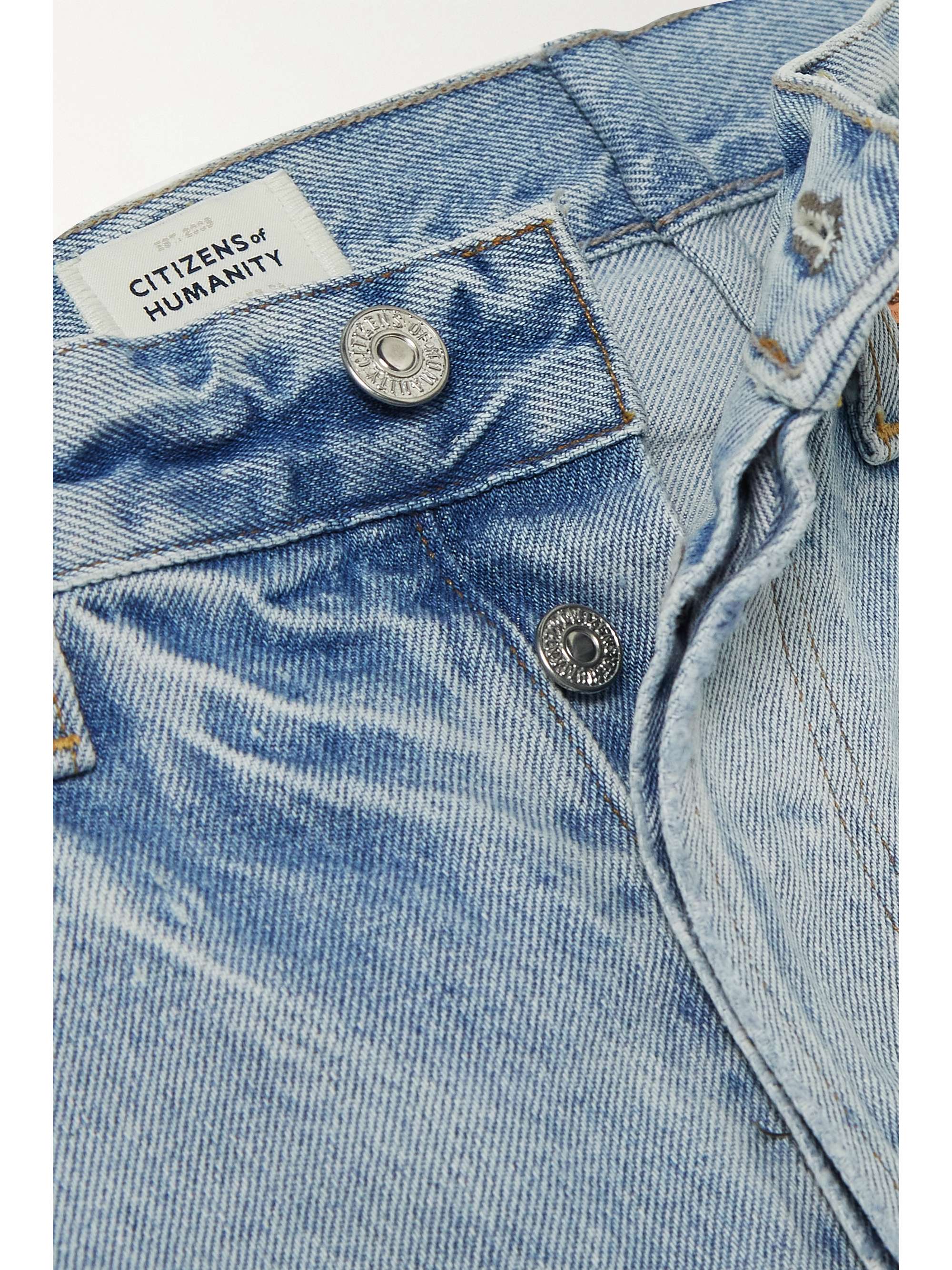 CITIZENS OF HUMANITY Horseshoe distressed high-rise tapered jeans