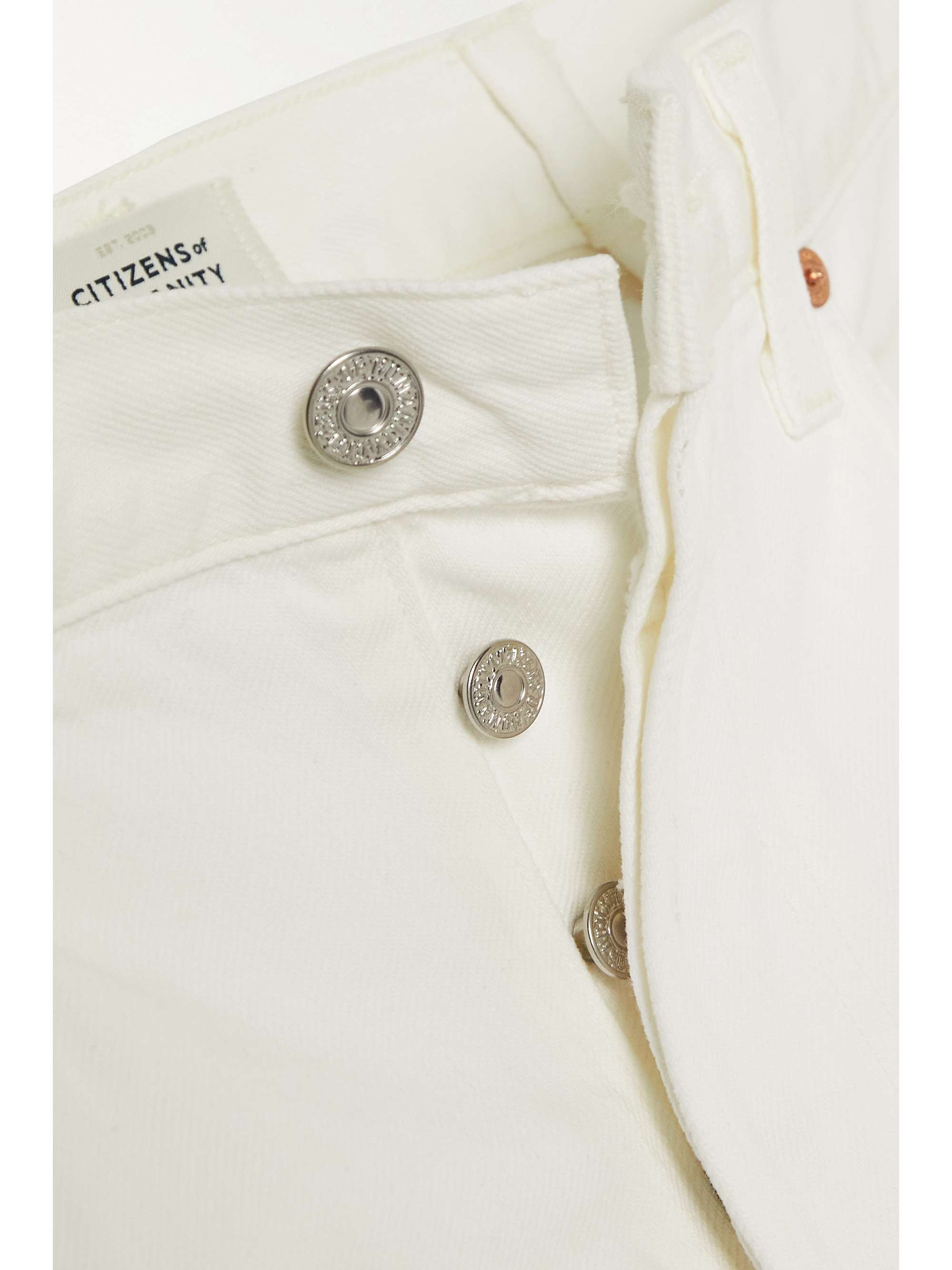 CITIZENS OF HUMANITY Horseshoe frayed high-rise wide-leg jeans