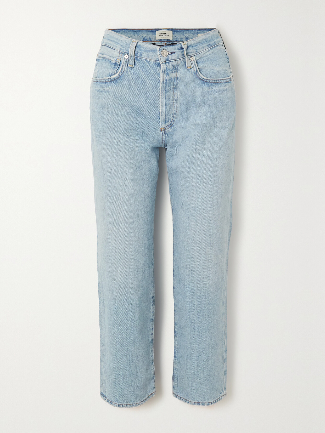 Citizens Of Humanity Emery Cropped Straight-leg Jeans In Blue