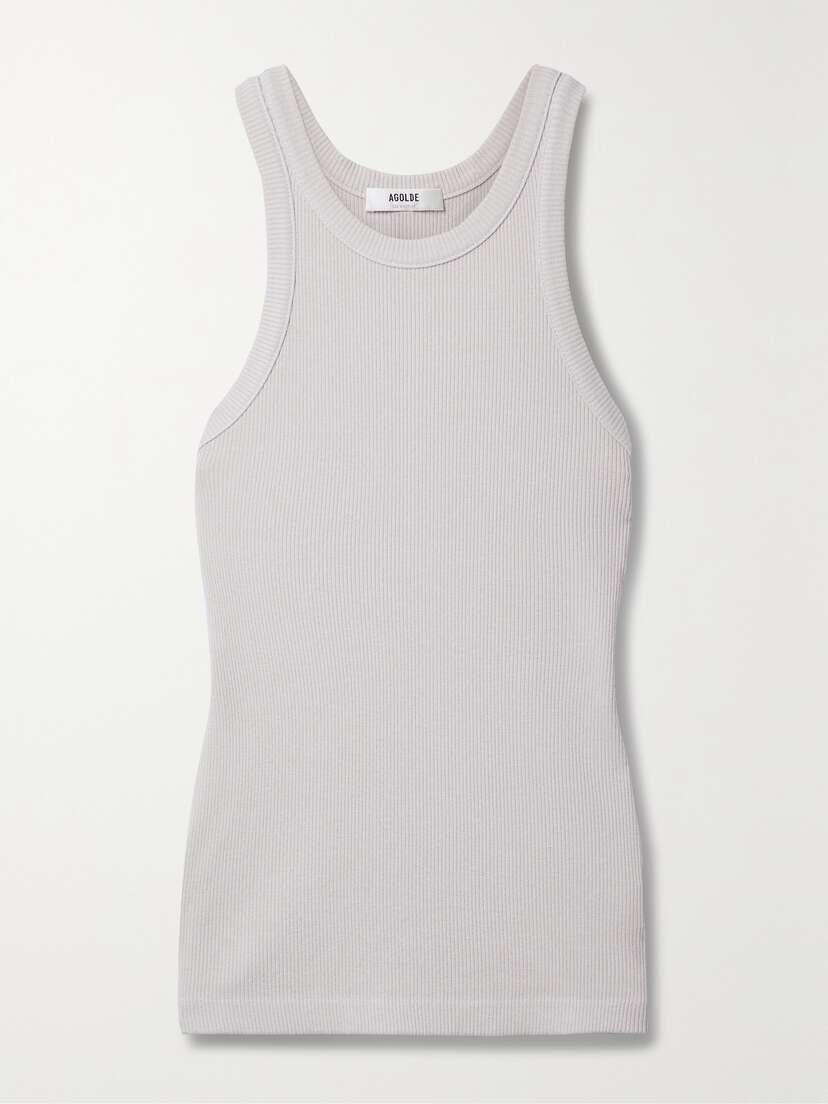 AGOLDE + Net Sustain Bailey Ribbed Stretch-lyocell And Cotton-blend Tank -  - x large