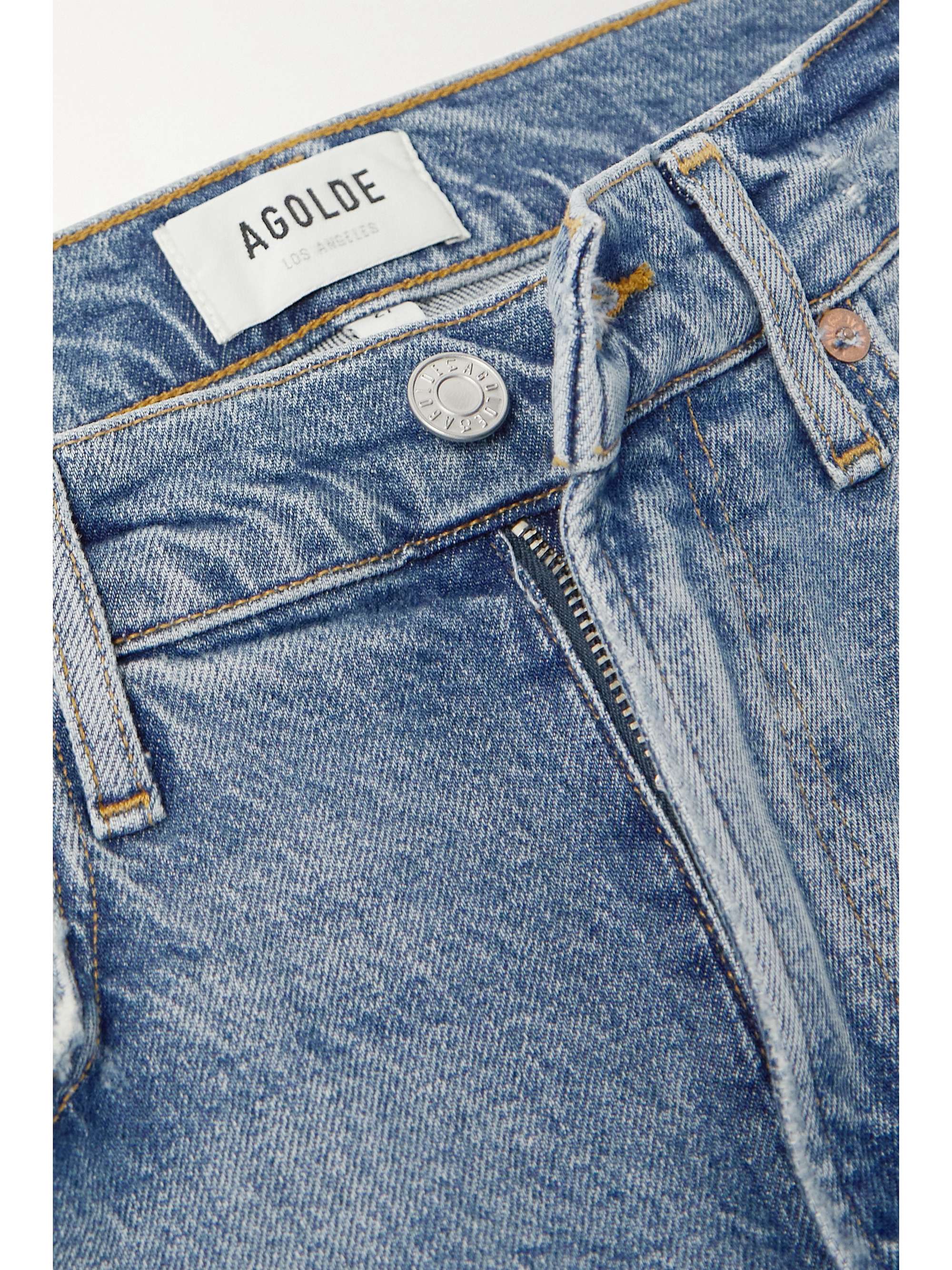 AGOLDE + NET SUSTAIN High Rise Stovepipe organic slim-leg jeans