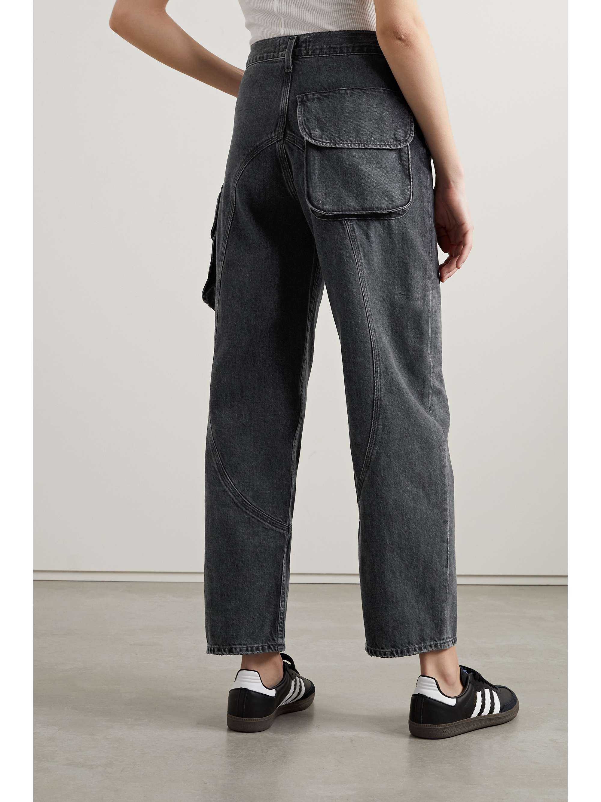 AGOLDE + NET SUSTAIN Cass paneled organic straight-leg jeans