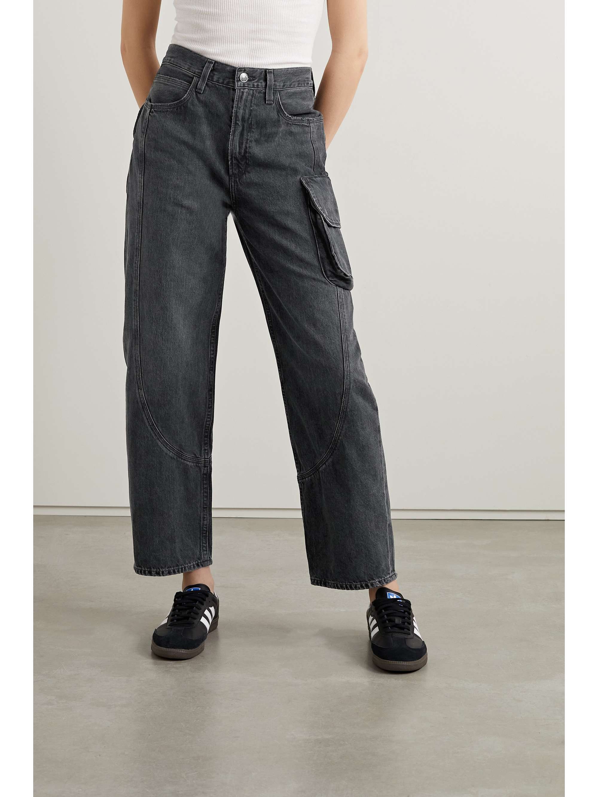 AGOLDE + NET SUSTAIN Cass paneled organic straight-leg jeans