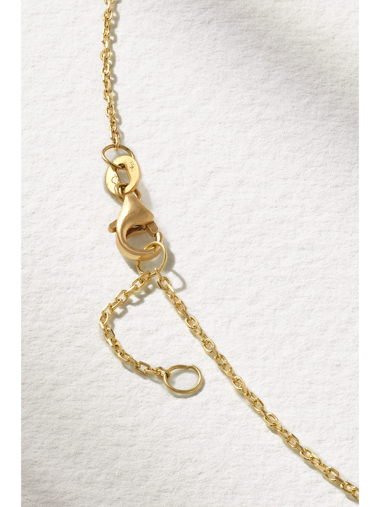 L'atelier Nawbar Heart On Biladi 18-karat Gold, Enamel And Diamond Necklace In Gold