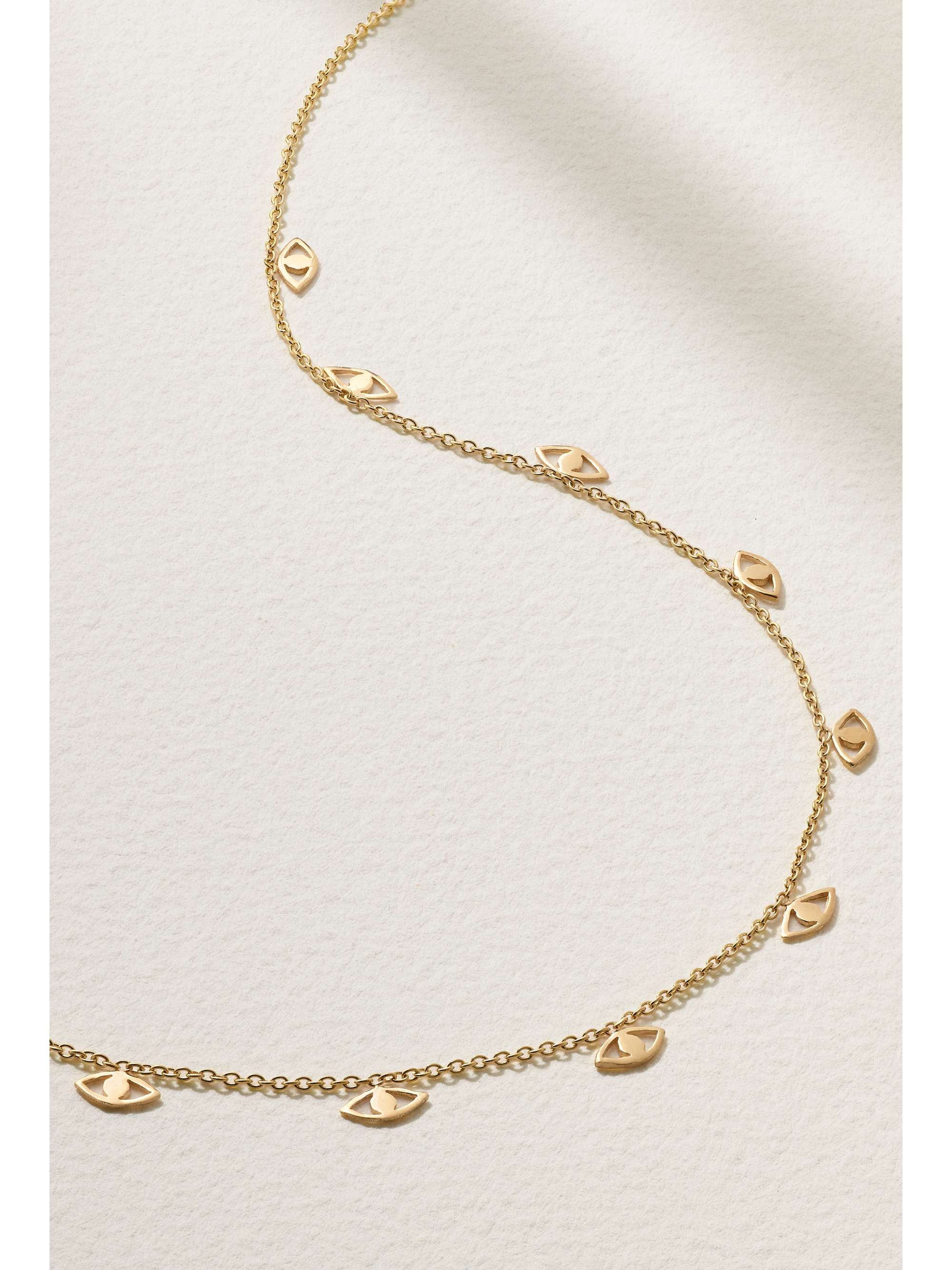 L'ATELIER NAWBAR Eye 18-karat gold choker