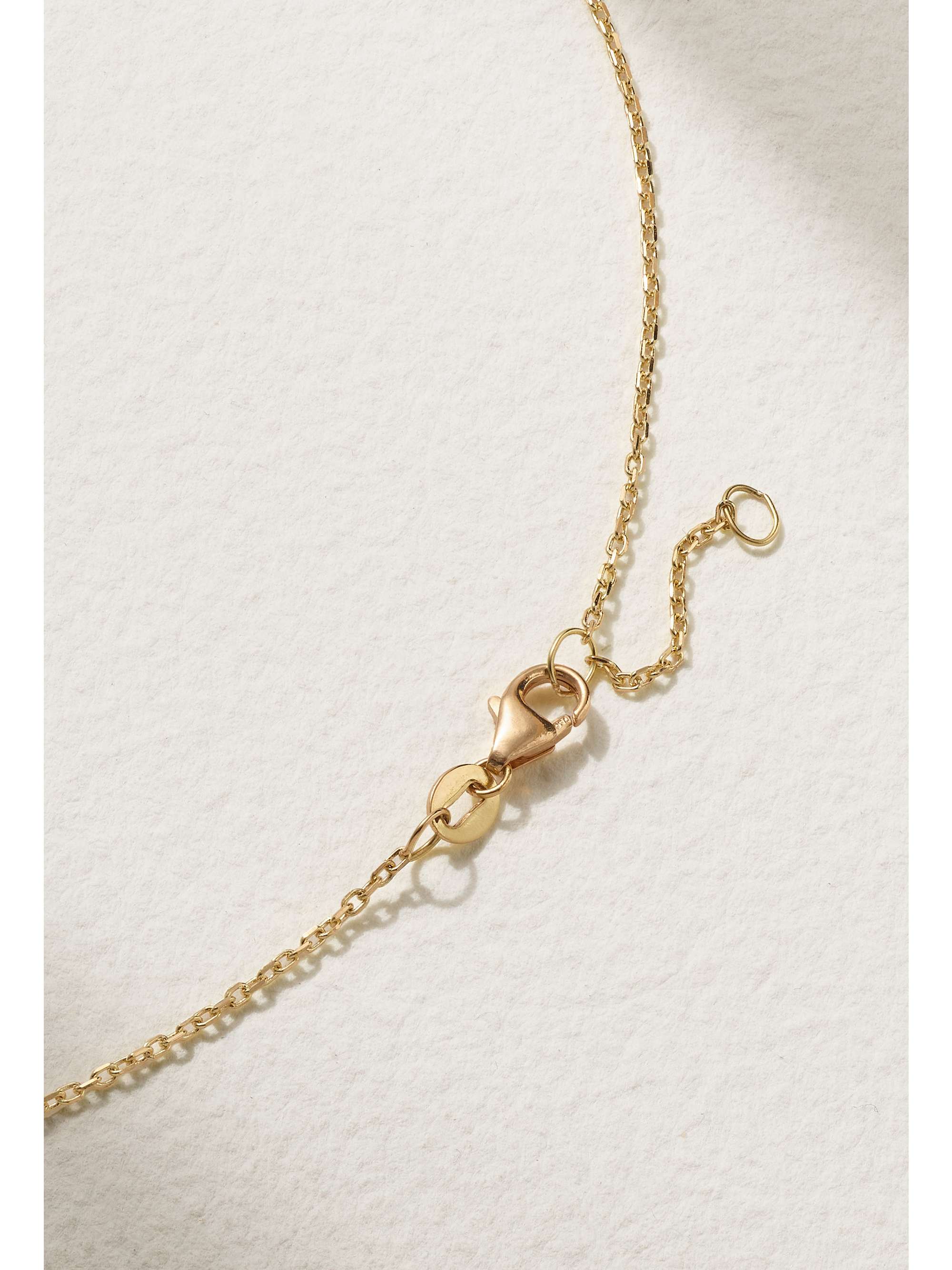 L'ATELIER NAWBAR Eye On Biladi 18-karat gold, lapis lazuli and diamond necklace
