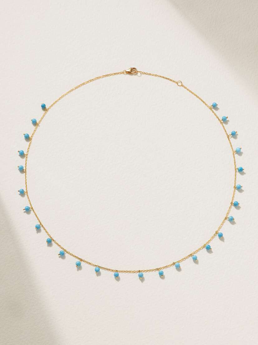 L’Atelier Nawbar 18-karat  Turquoise Choker