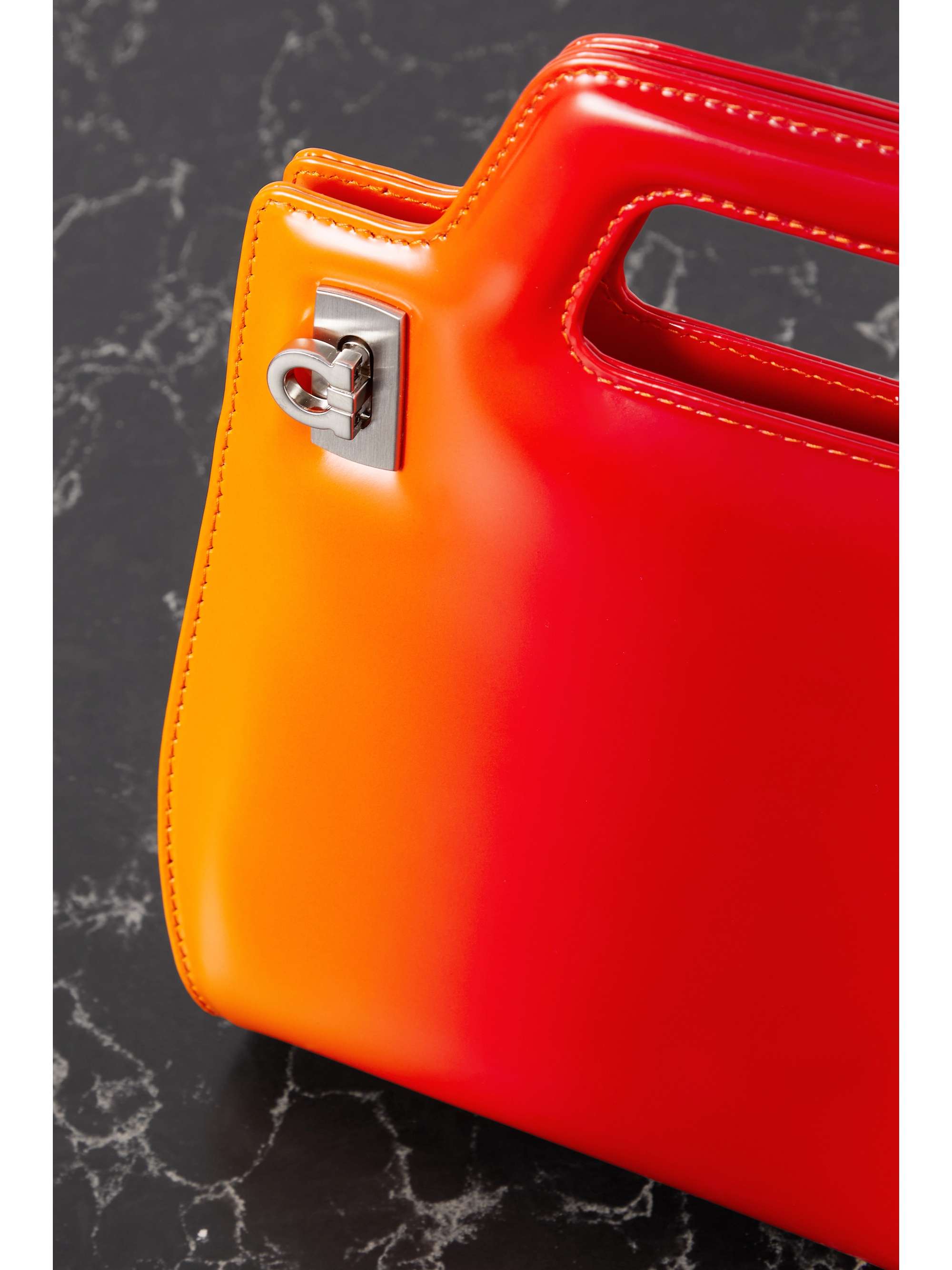 FERRAGAMO Wanda mini degradé leather tote