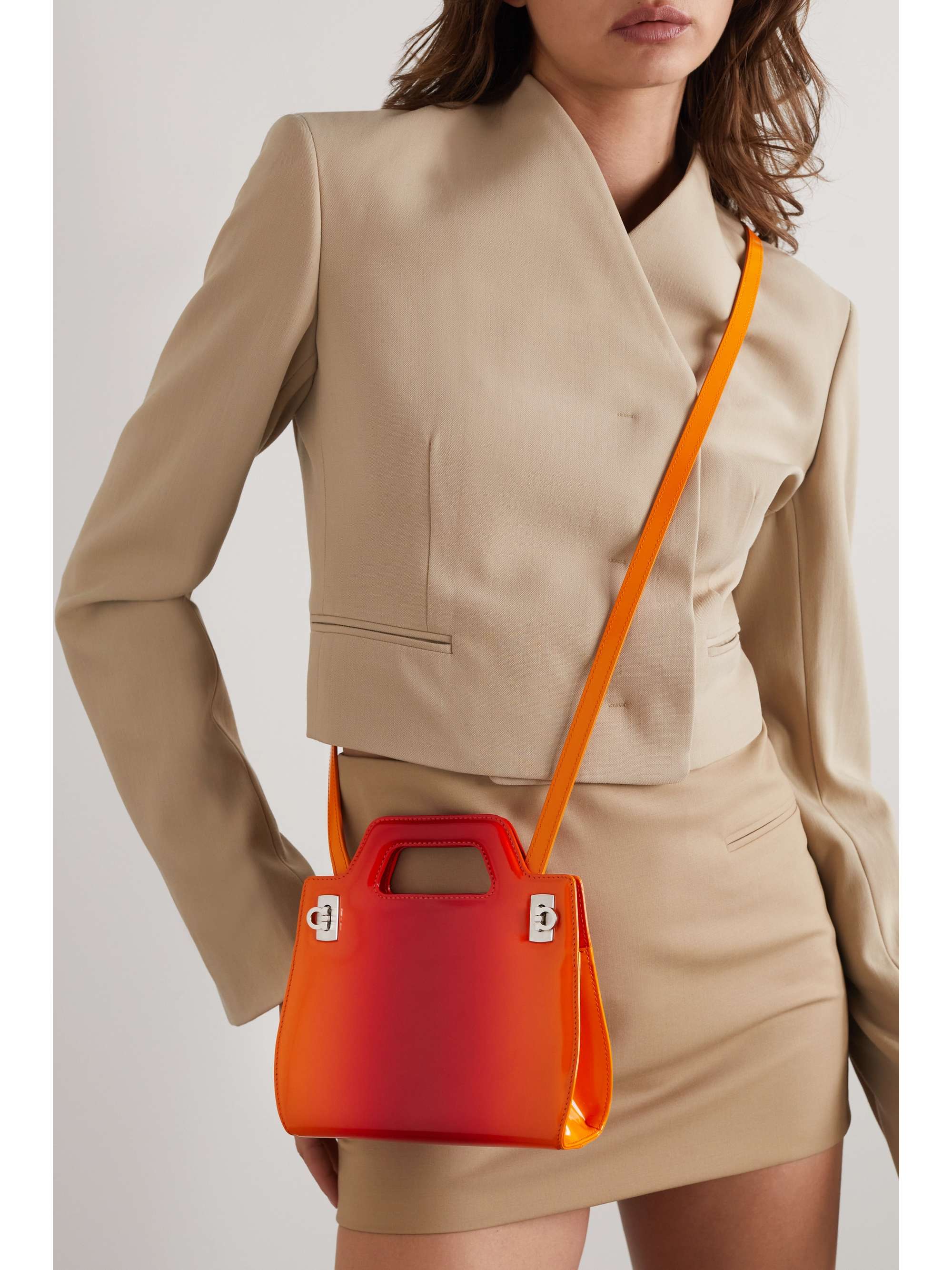 FERRAGAMO Wanda mini degradé leather tote