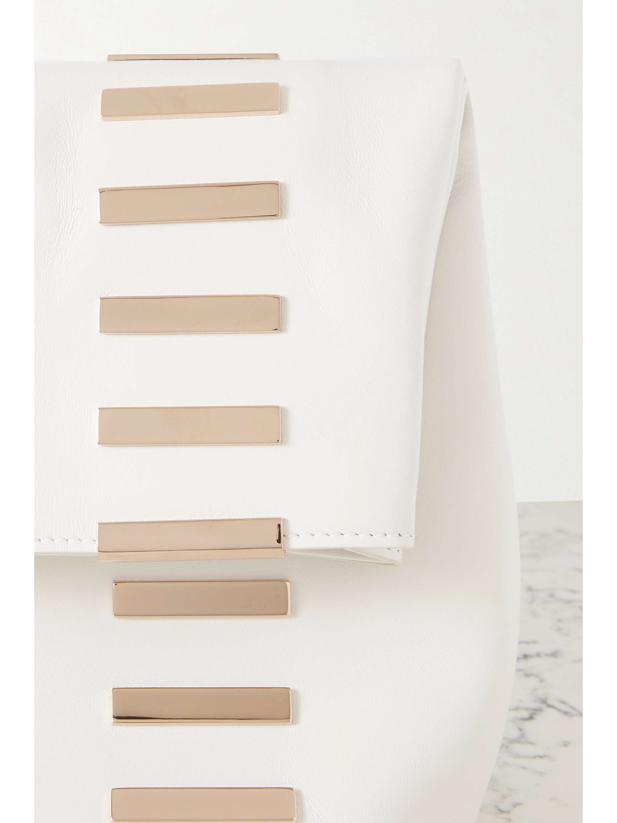 GABRIELA HEARST Phoebe metal-trimmed leather clutch bag