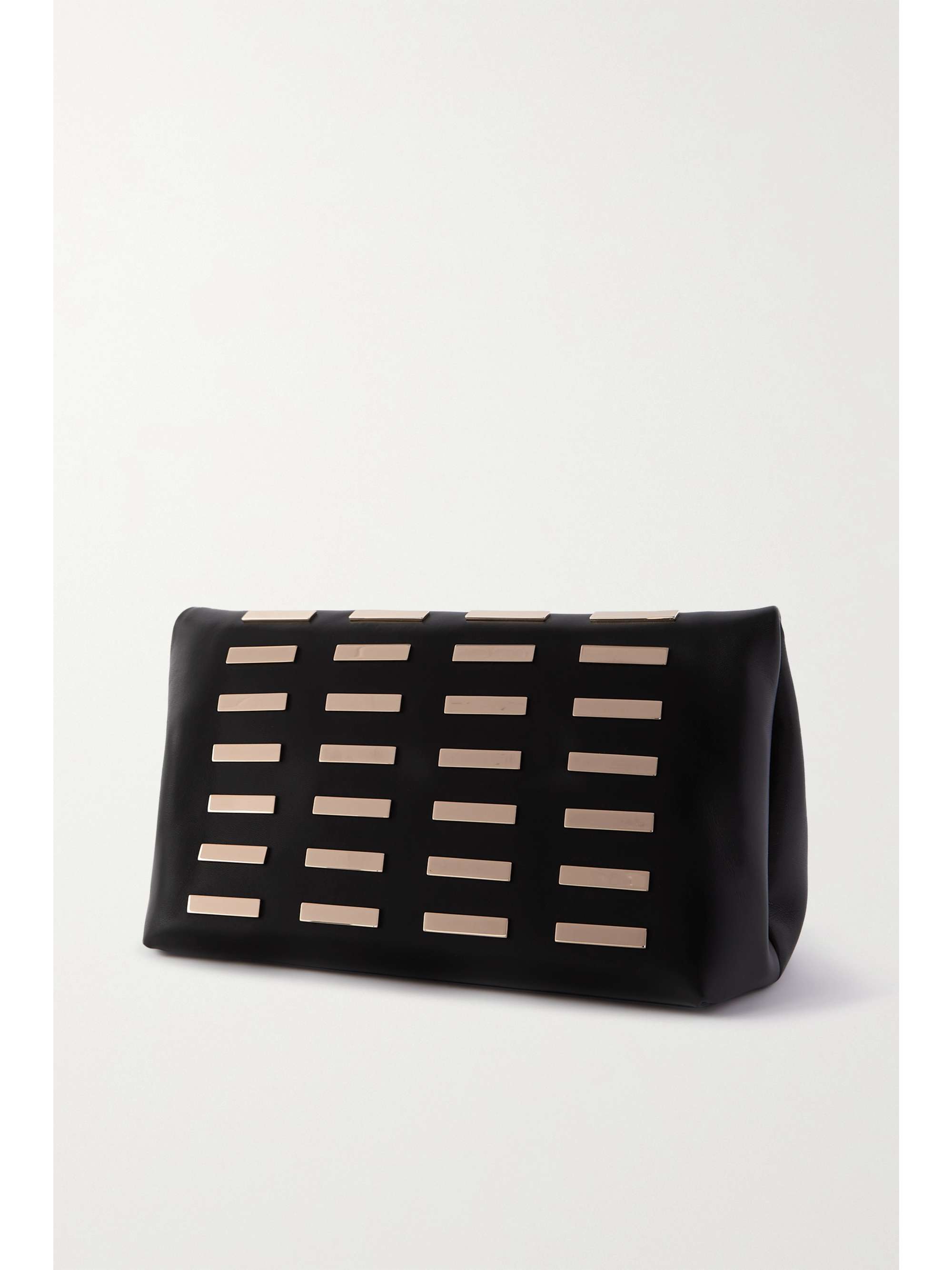 GABRIELA HEARST Phoebe metal-trimmed leather clutch bag
