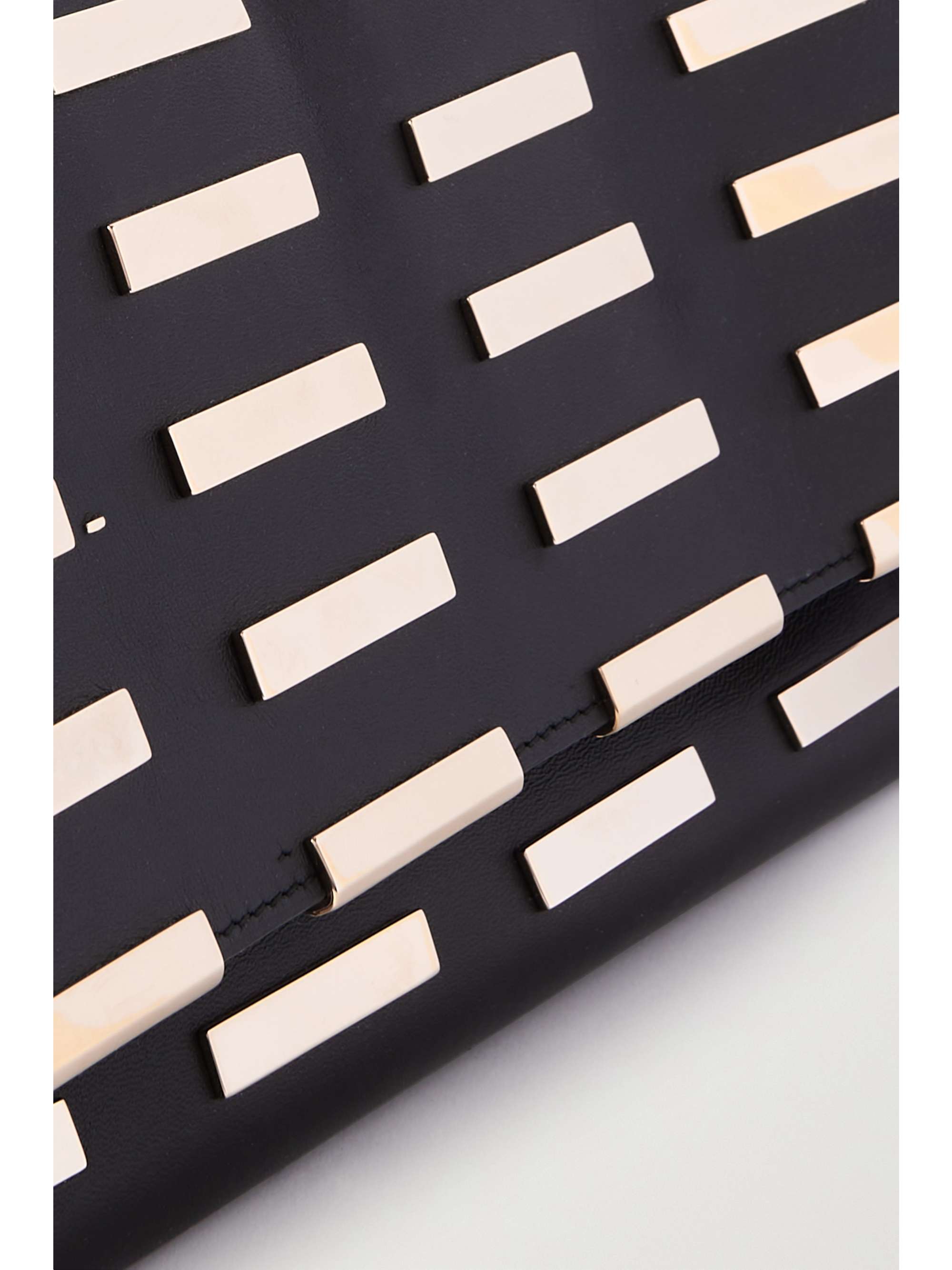 GABRIELA HEARST Phoebe metal-trimmed leather clutch bag
