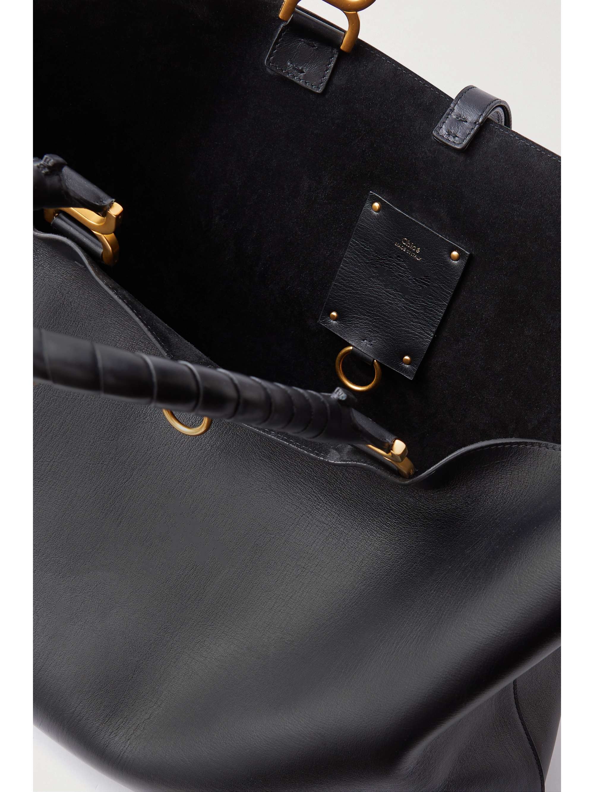 CHLOÉ + NET SUSTAIN Marcie large leather tote