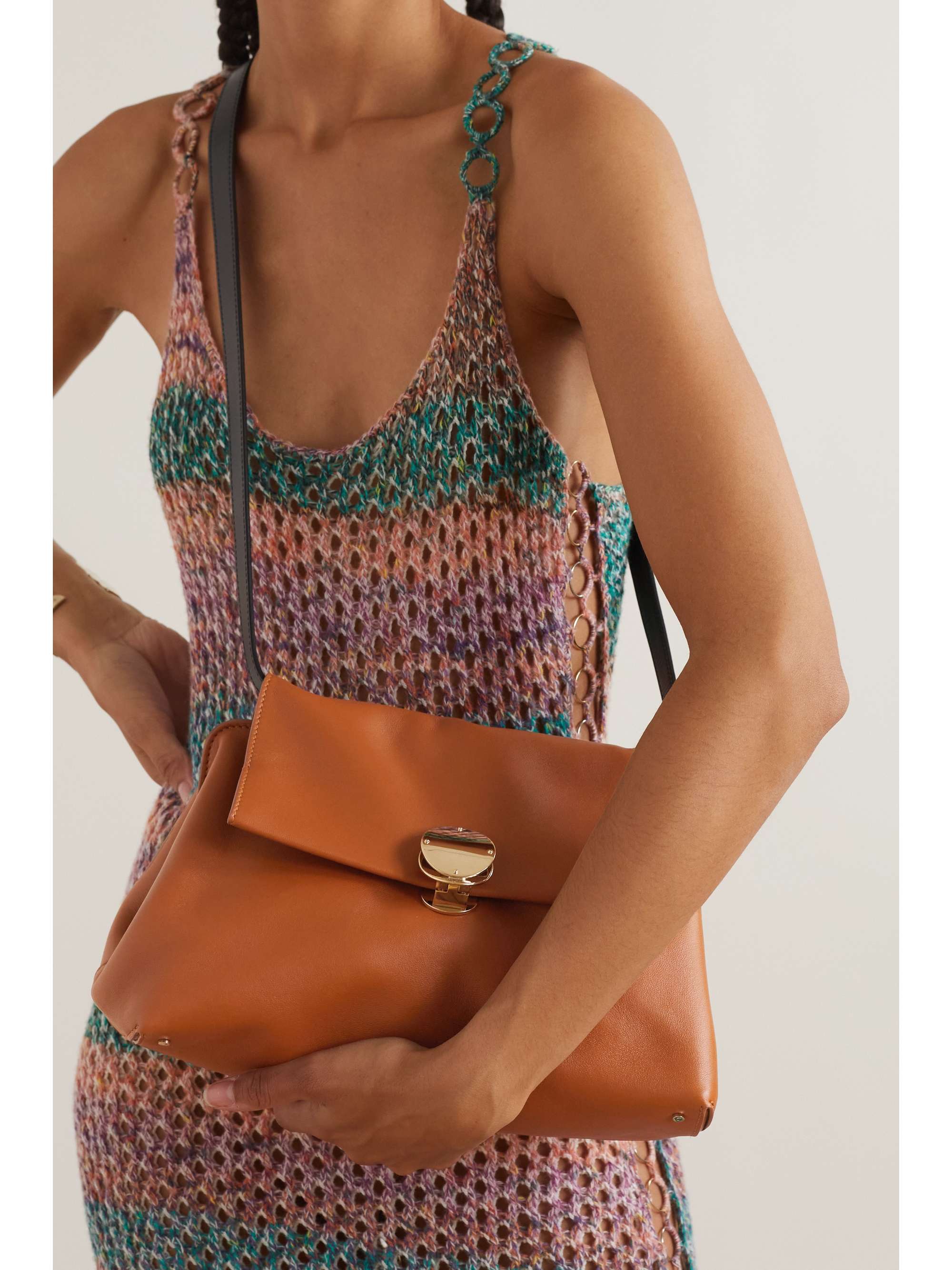 CHLOÉ + NET SUSTAIN Penelope leather clutch