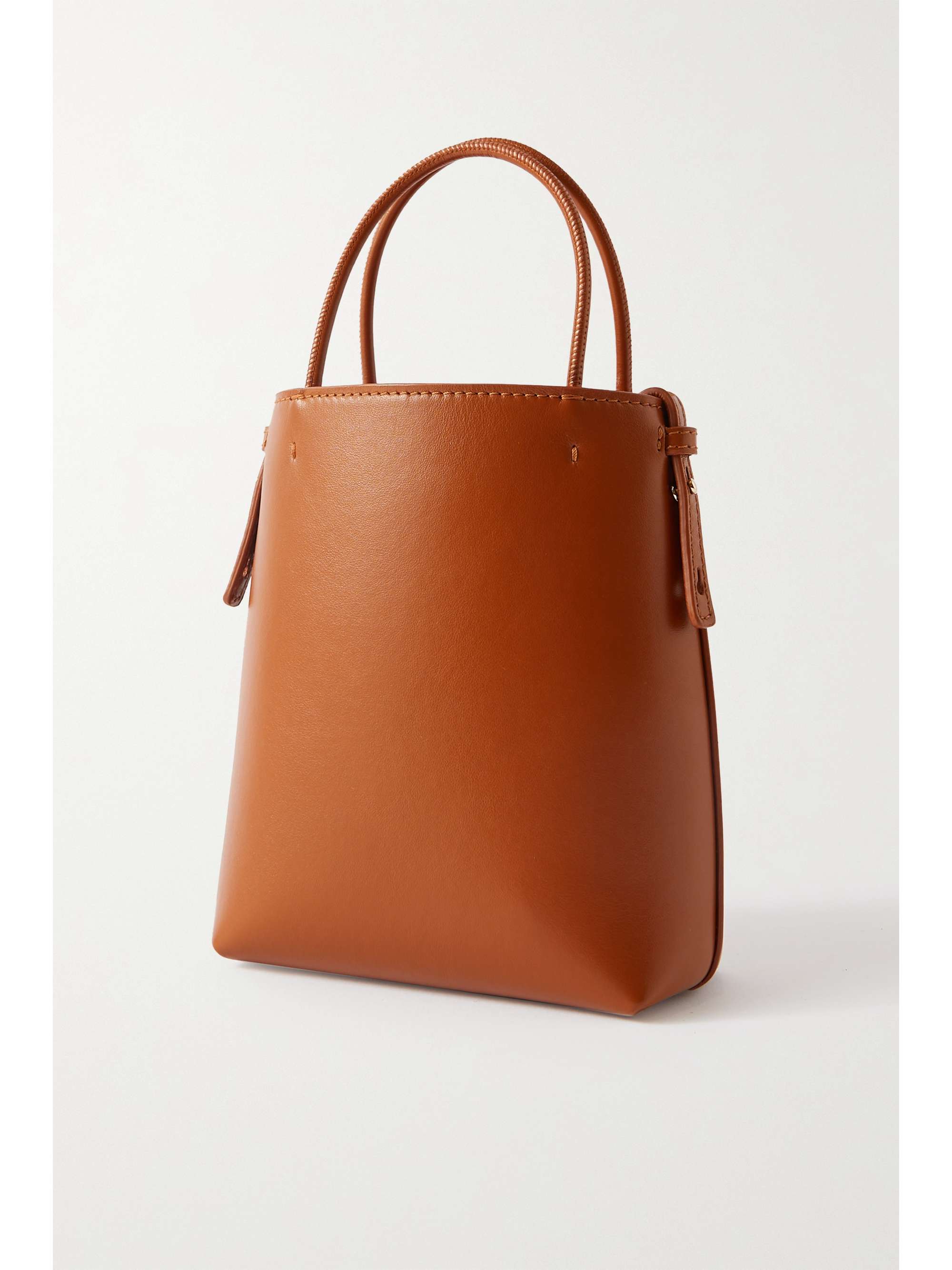 CHLOÉ + NET SUSTAIN Sense mini embroidered leather tote