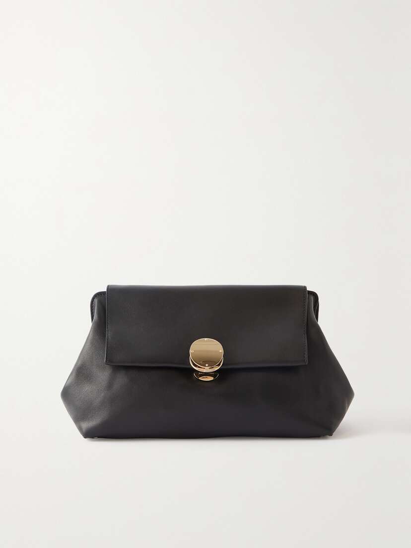 Chloé + Net Sustain Penelope Leather Clutch