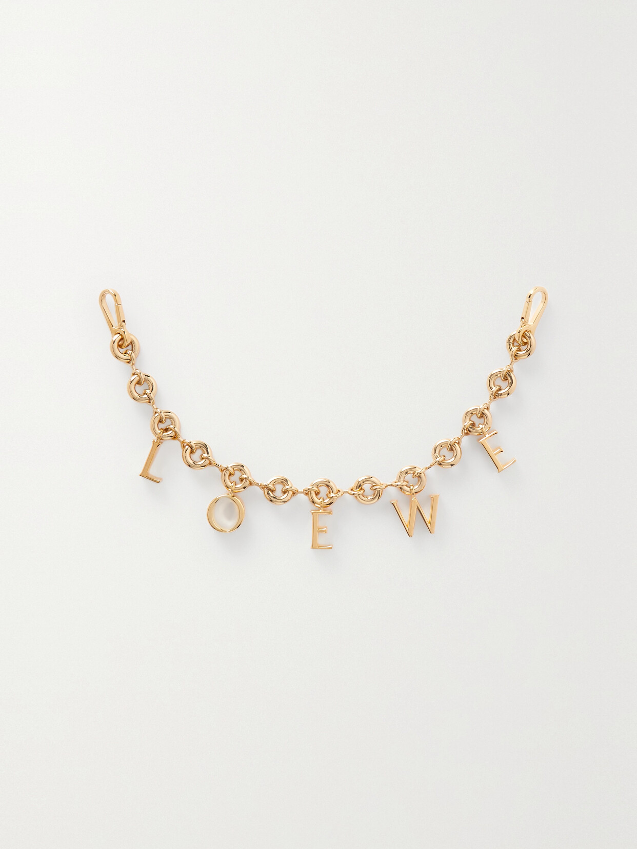 Donut Chain Bag Charm in Gold - Loewe