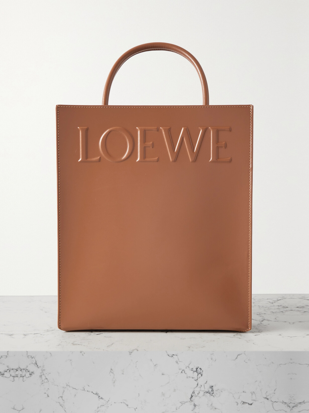 Loewe - Standard A4 Leather Tote - Brown