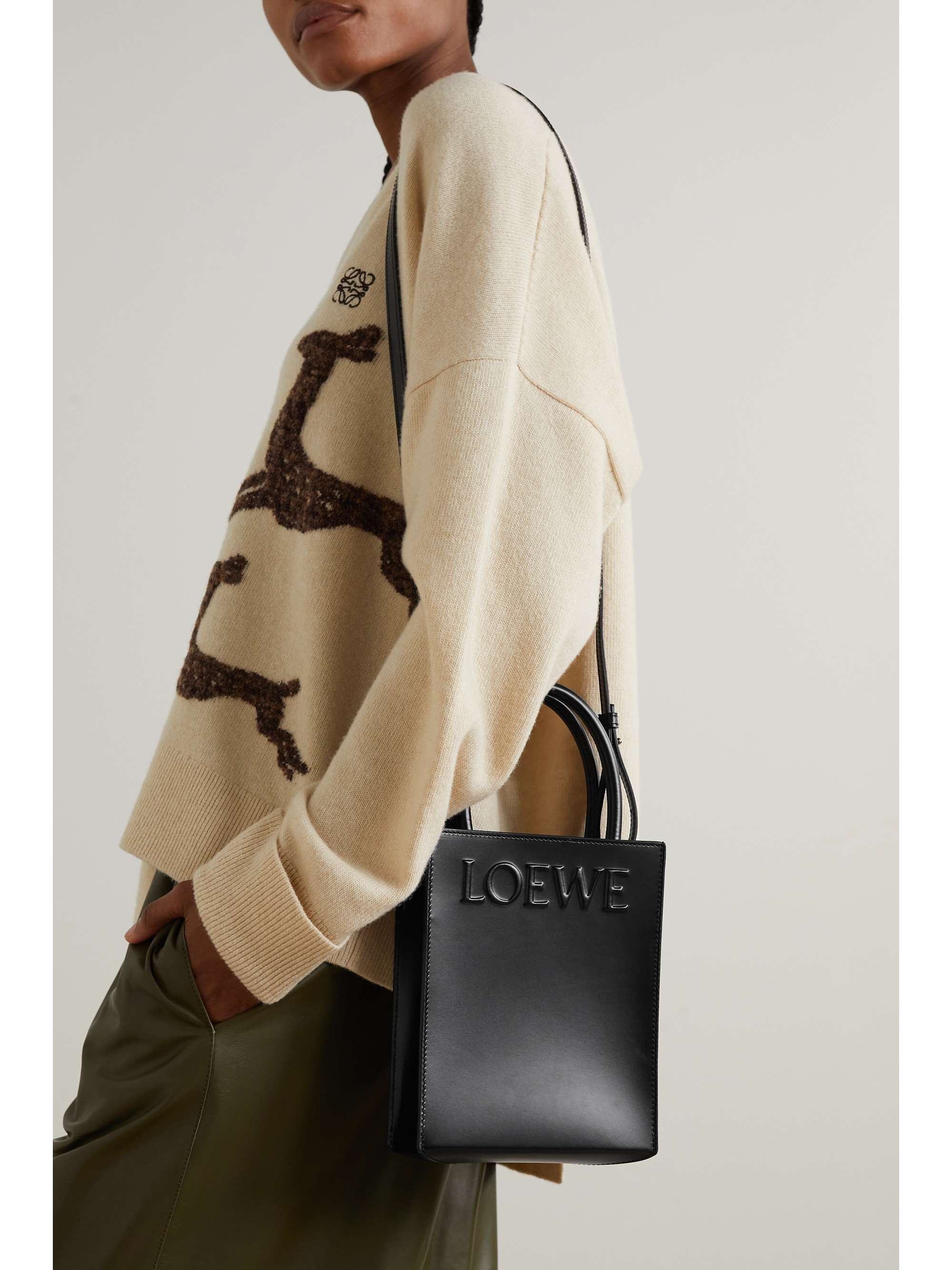 LOEWE Embossed leather tote
