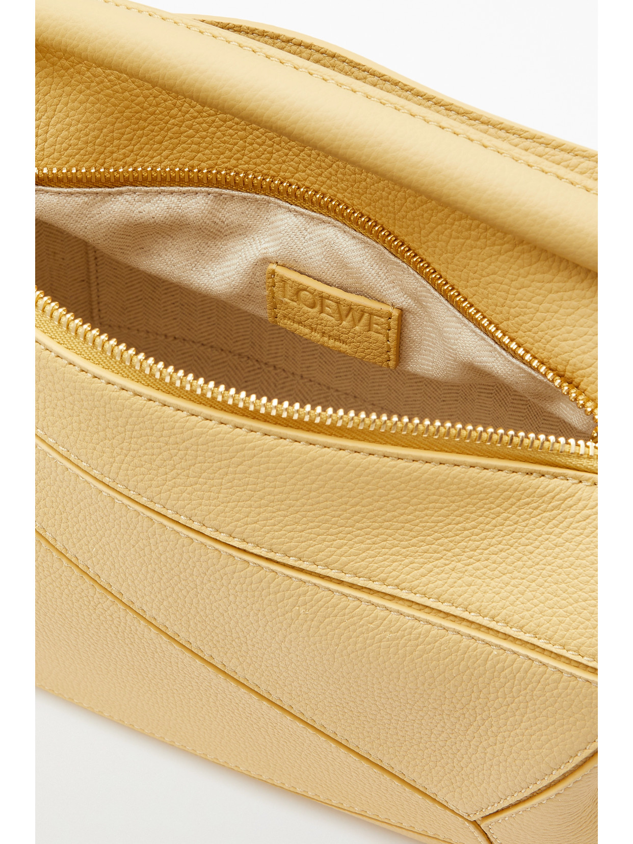 LOEWE PUZZLE SMALL TEXTURED-LEATHER SHOULDER BAG
