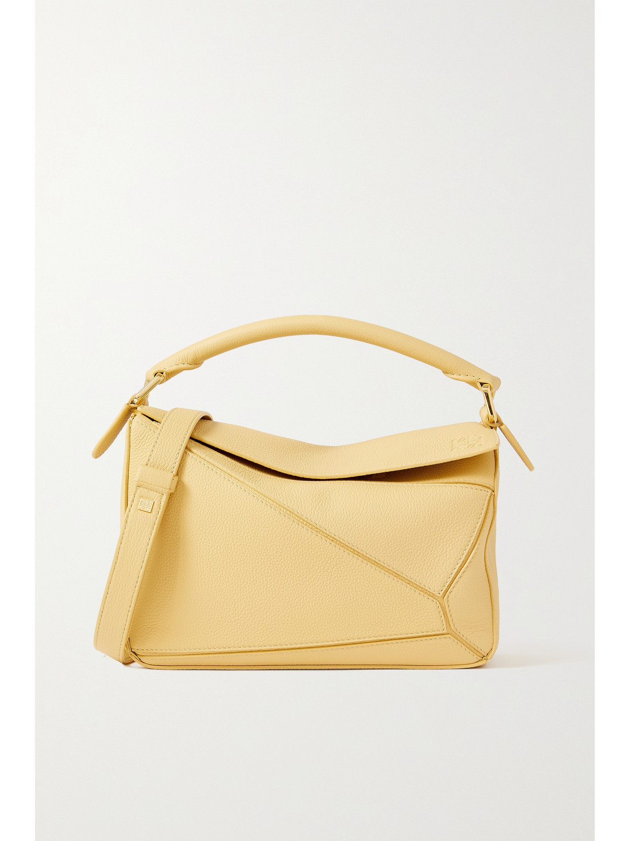 LOEWE PUZZLE SMALL TEXTURED-LEATHER SHOULDER BAG