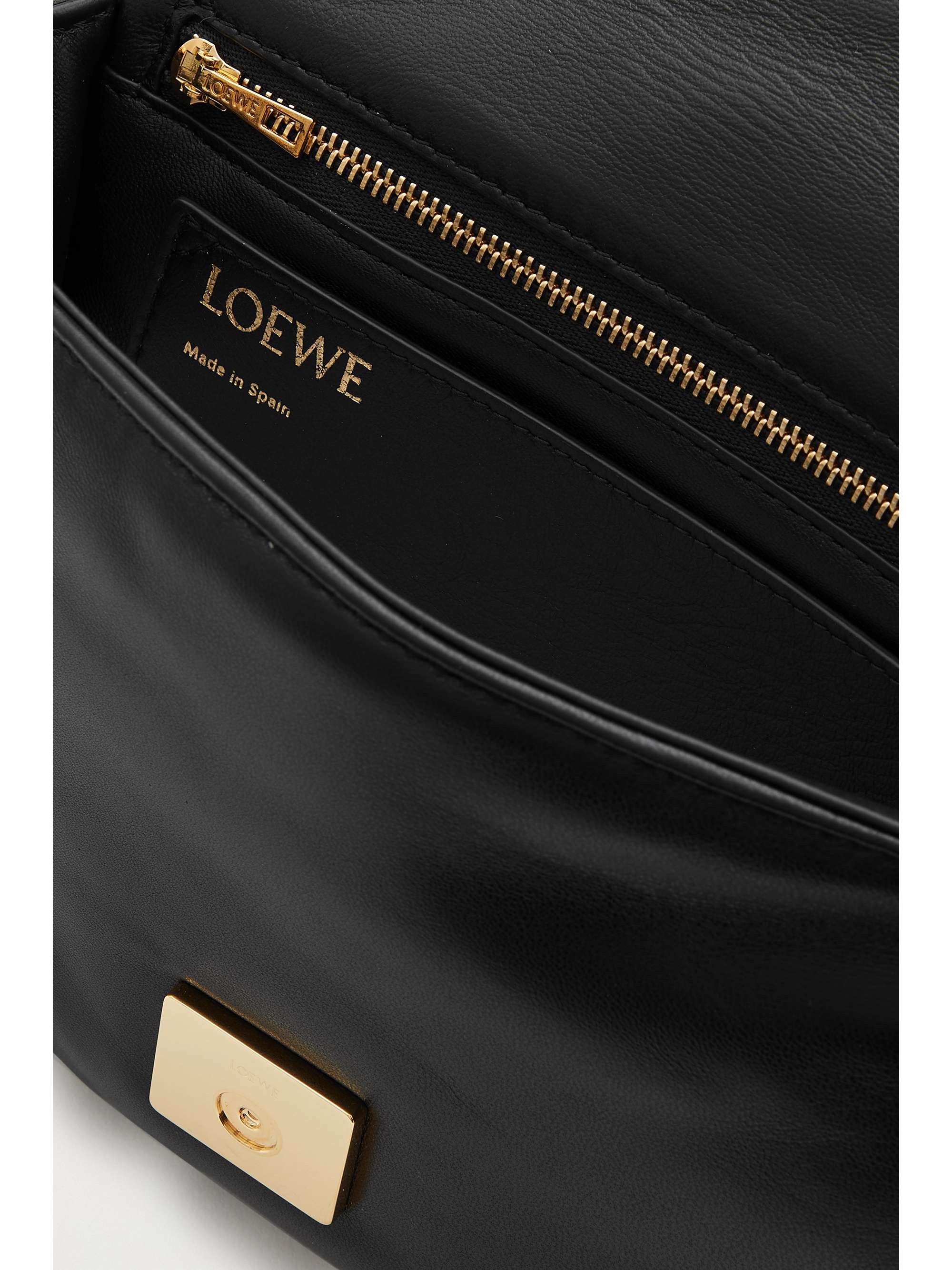 LOEWE Puffer Goya quilted padded leather down shoulder bag