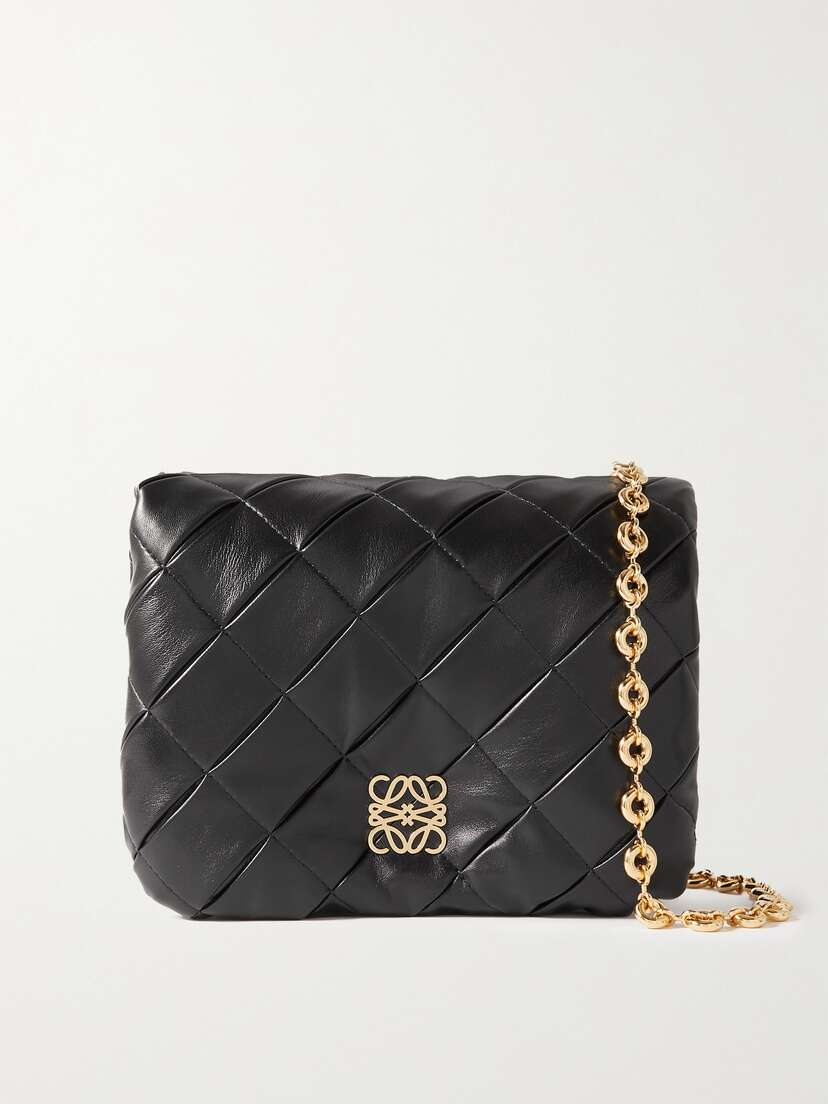 Loewe Puffer Goya Quilted Padded Leather Down Shoulder Bag