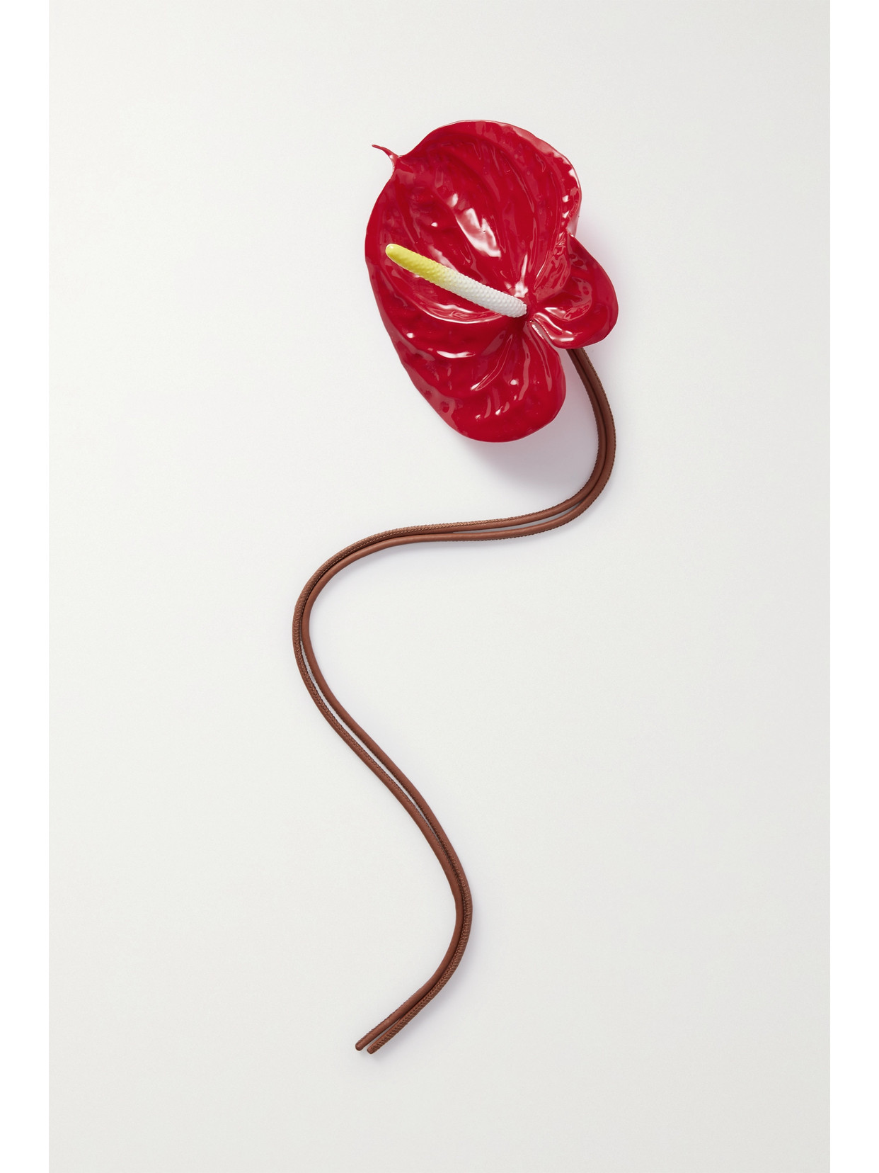 Loewe - Anthurium Pu And Leather Bag Charm - Red