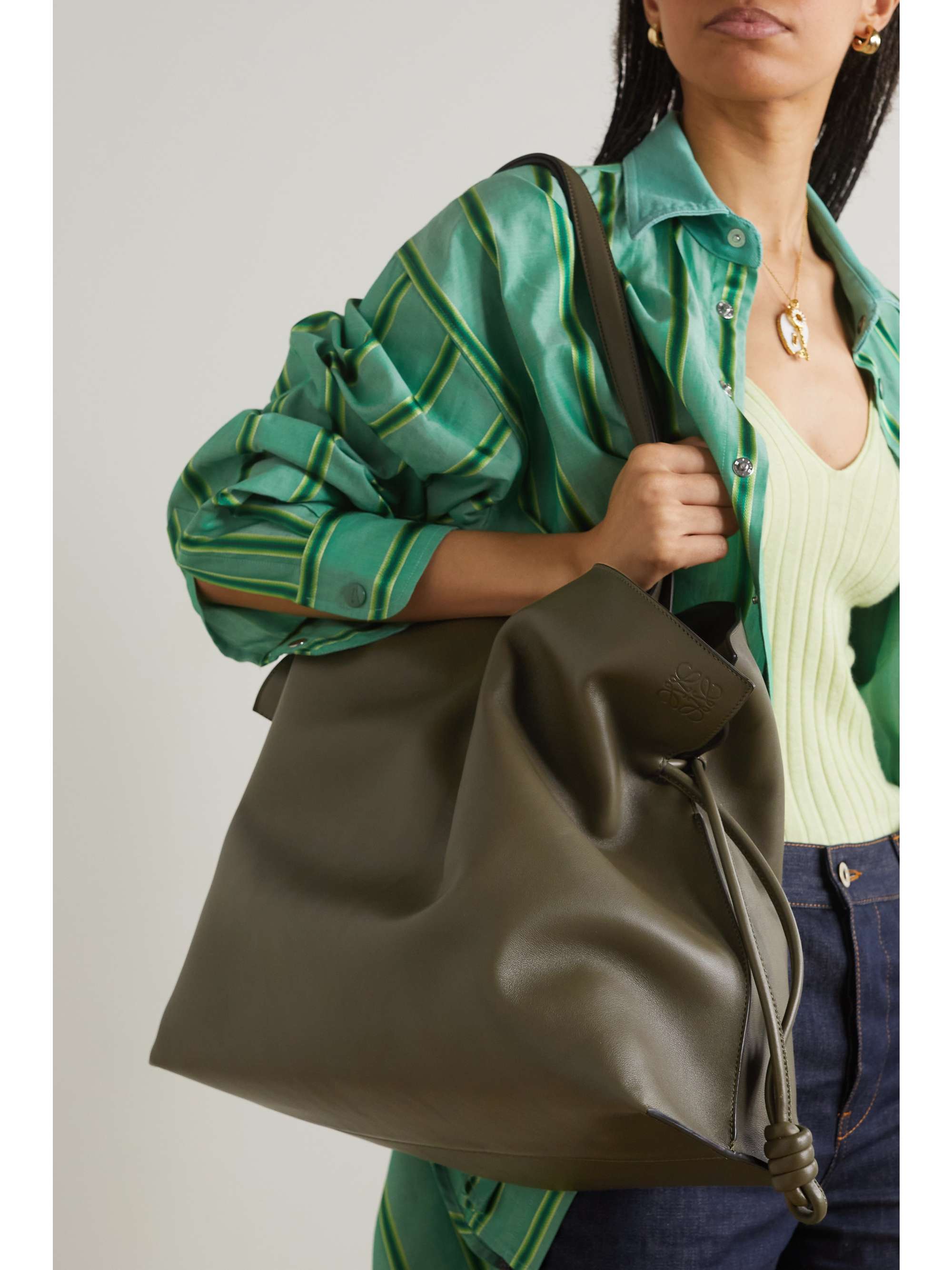 LOEWE Flamenco XL leather tote | NET-A-PORTER