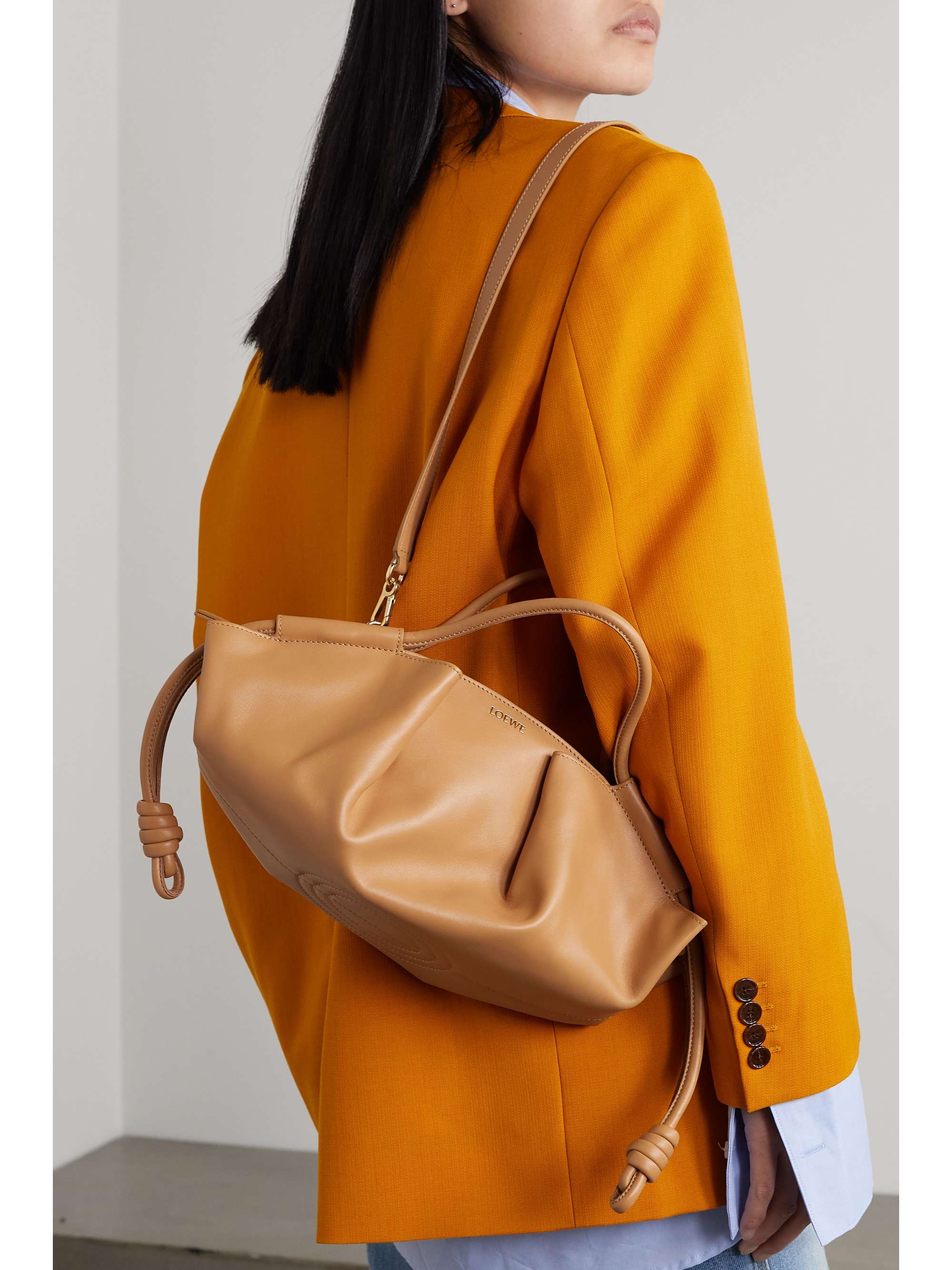 LOEWE Paseo leather shoulder bag NETAPORTER