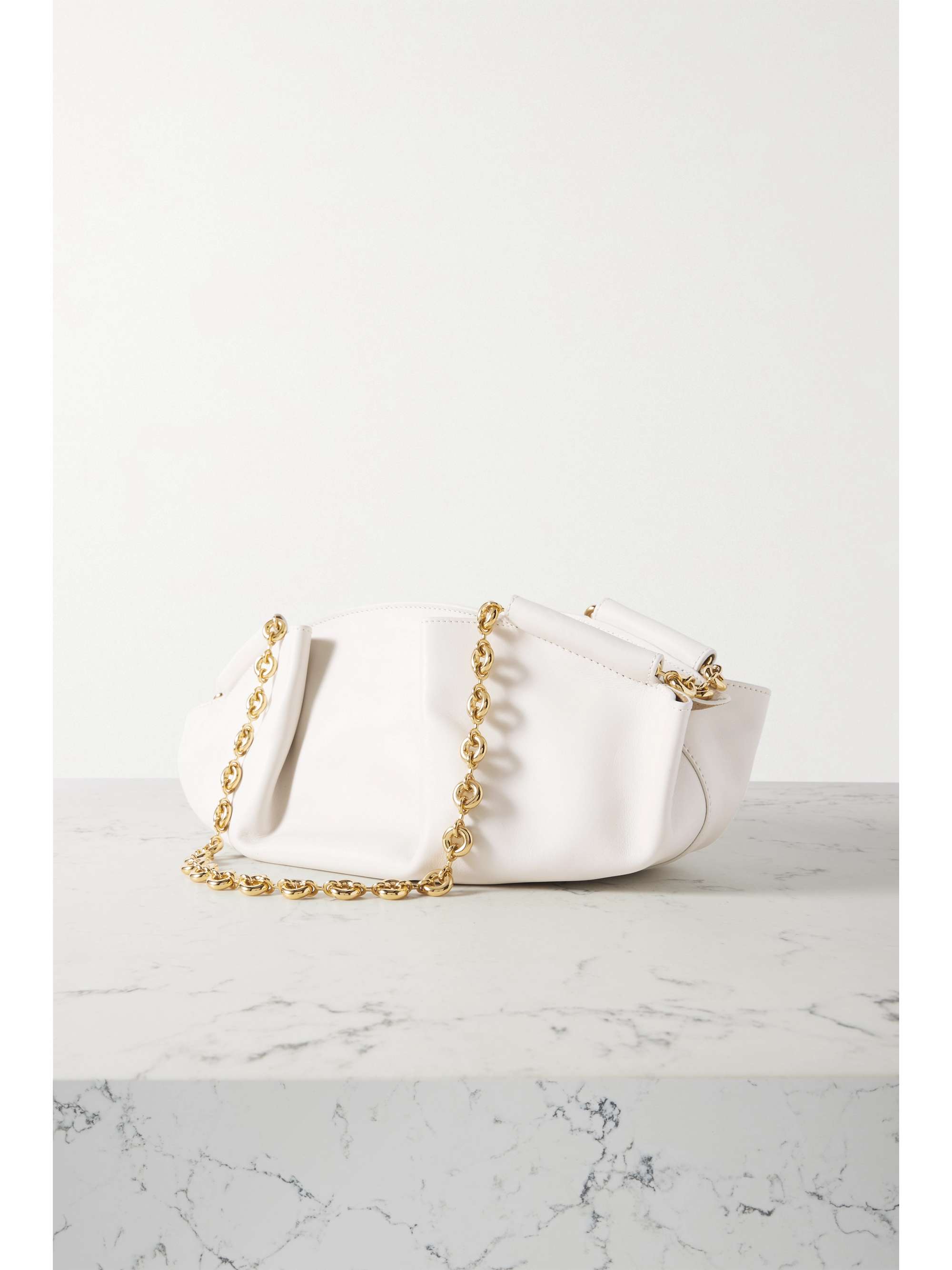 LOEWE Paseo small pleated leather shoulder bag