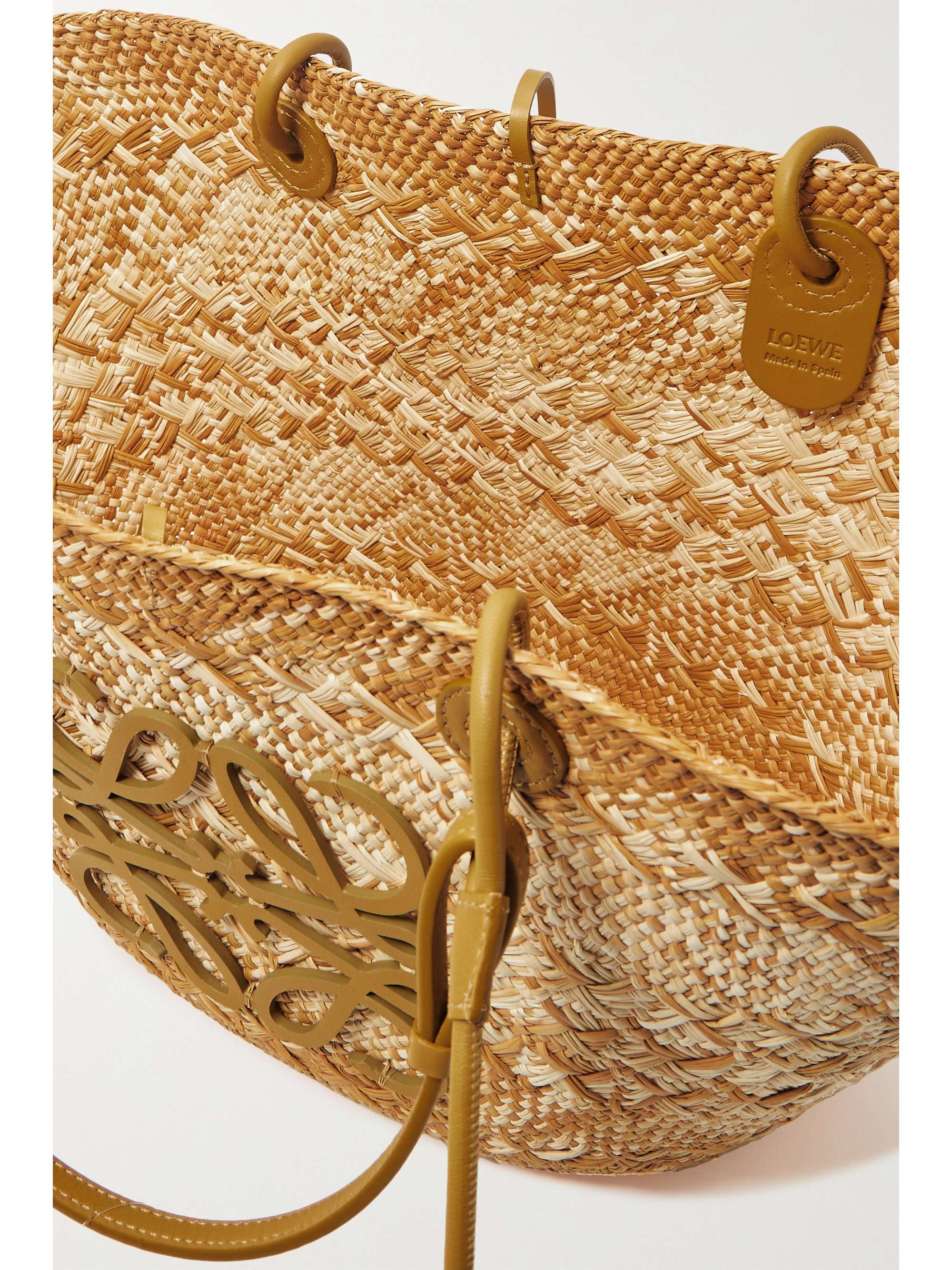 LOEWE + Paula's Ibiza Anagram ombré raffia tote