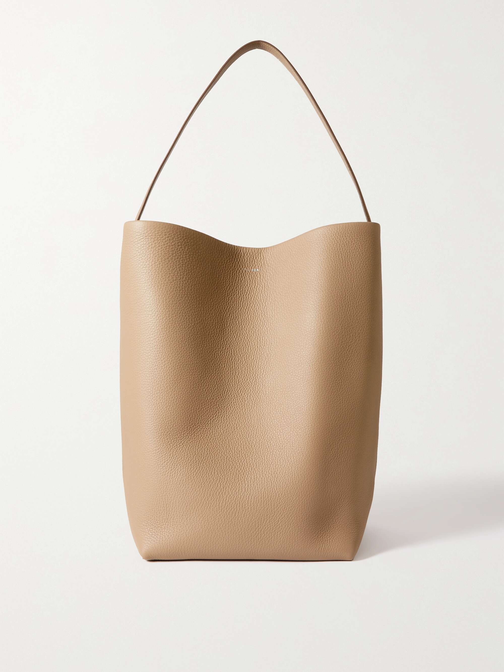 Park large logo and leather sales satchel