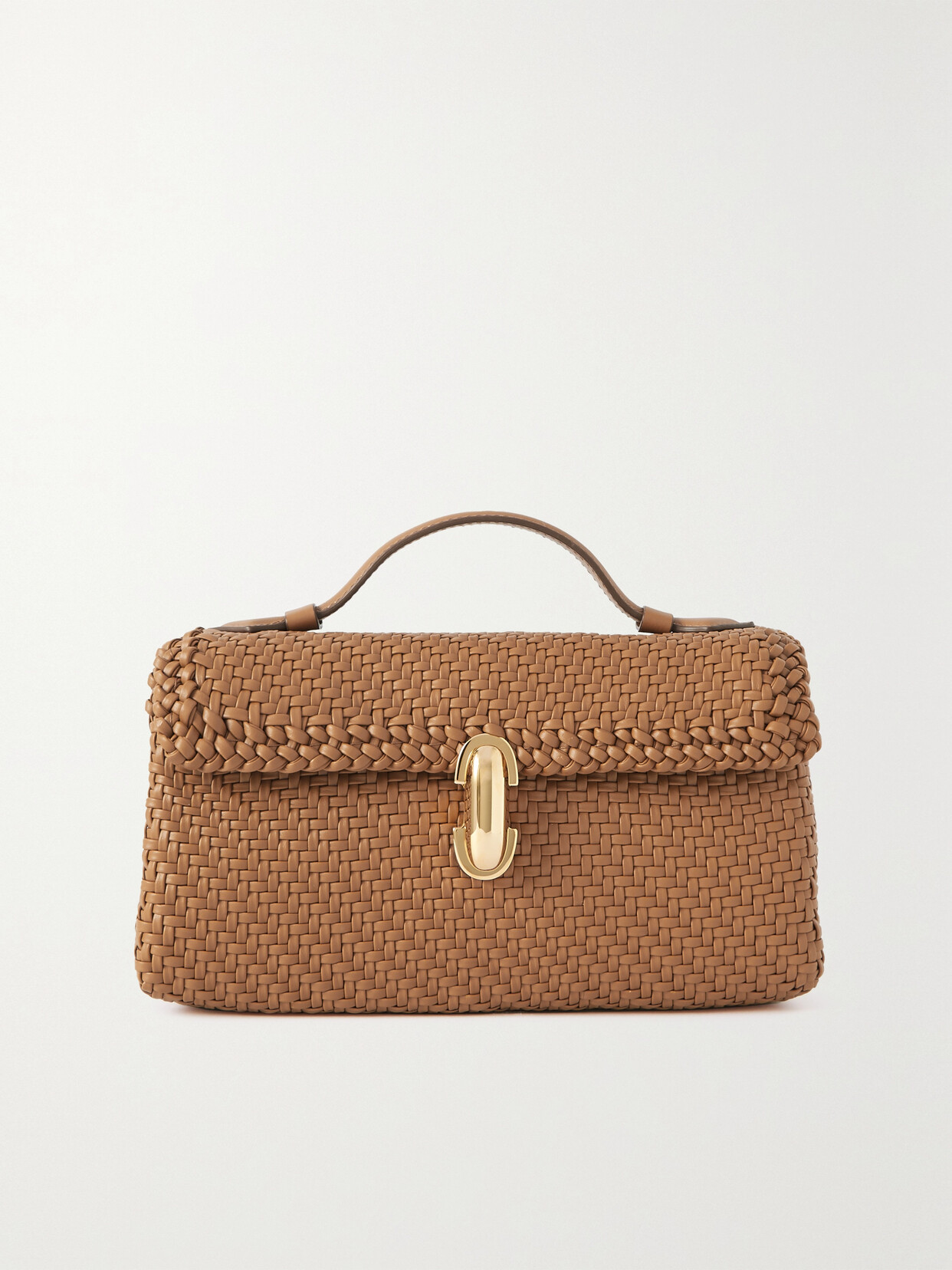 Savette - Symmetry Pochette Woven Leather Tote - Brown