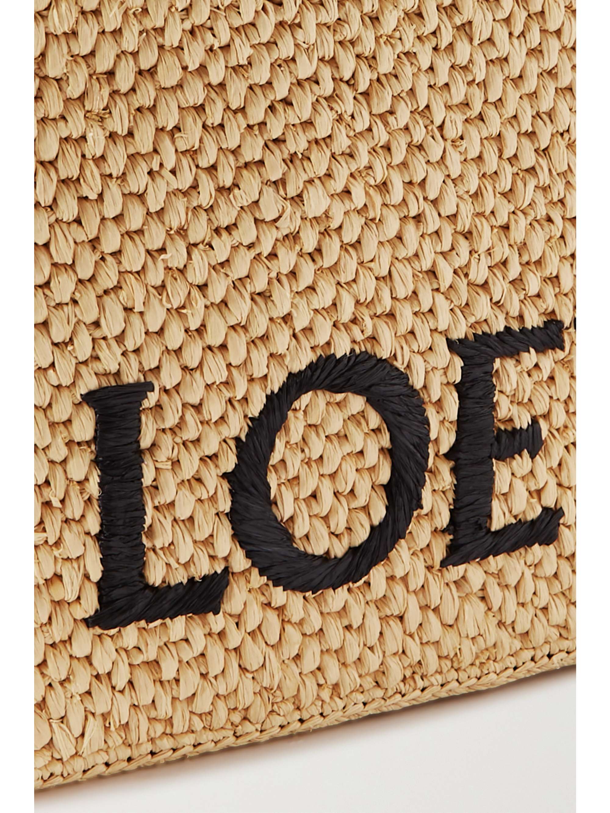 LOEWE Paula's Ibiza + حقيبة توت متوسطة من نسيج النخيل