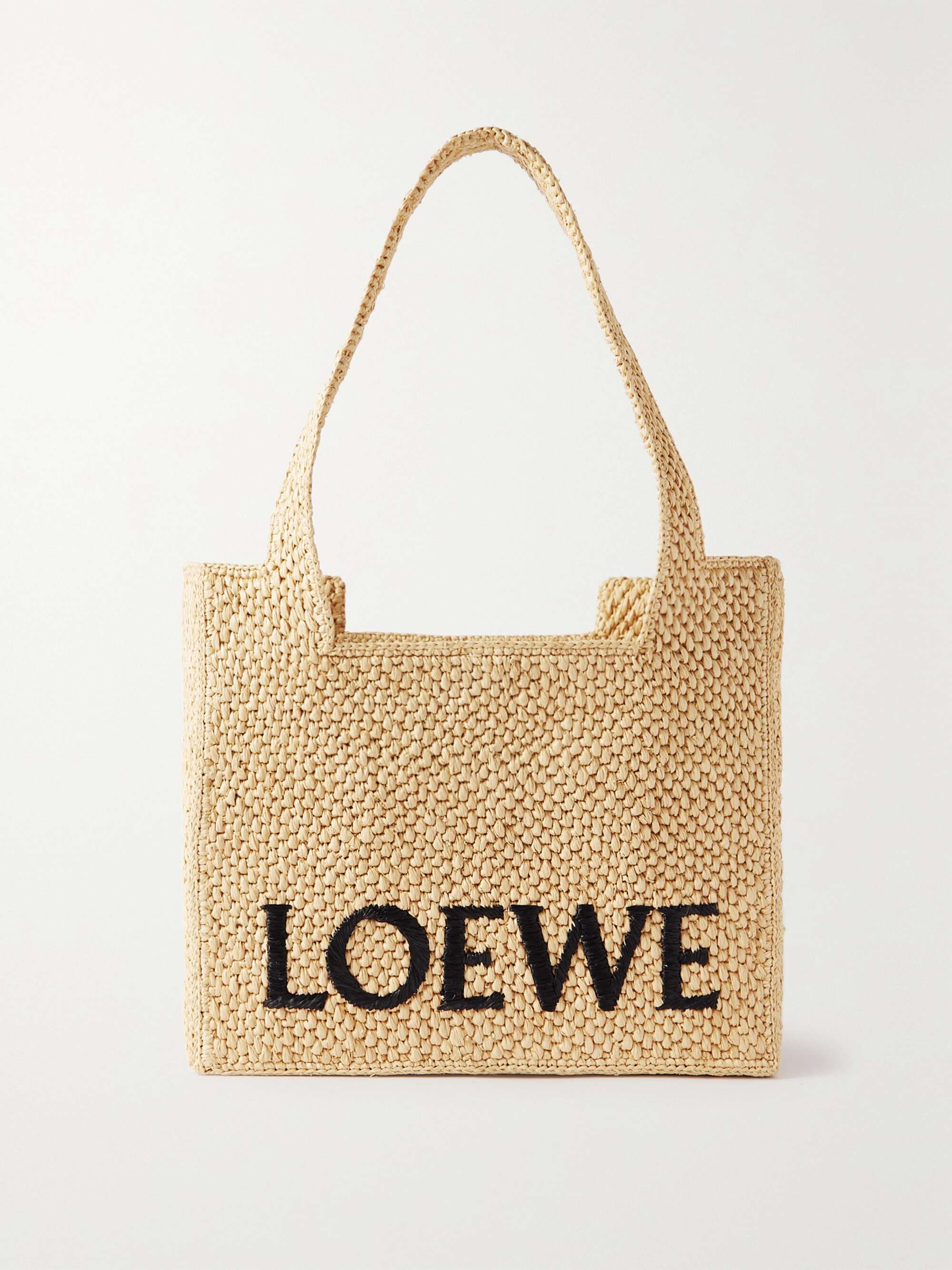 LOEWE Raffia Tote Bag