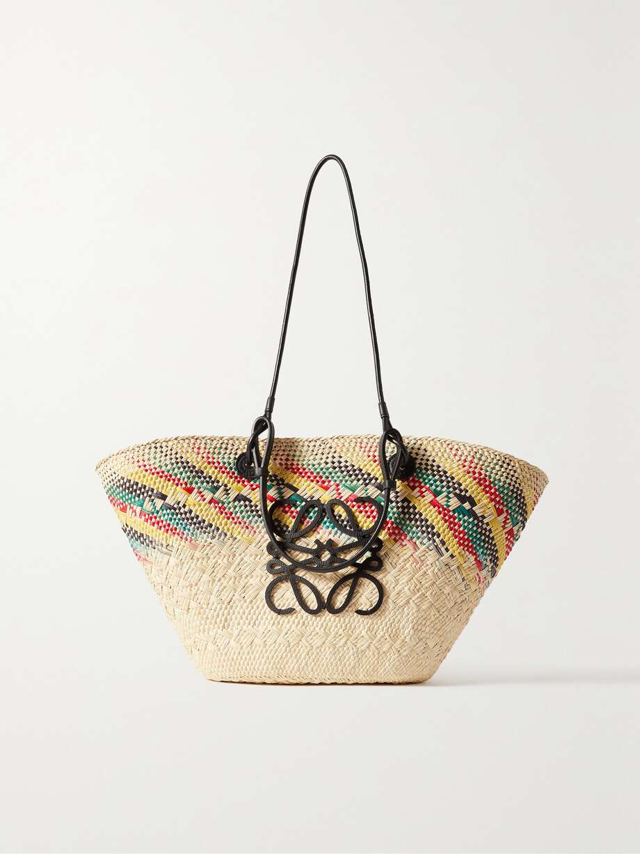 Leather Trimmed Tote