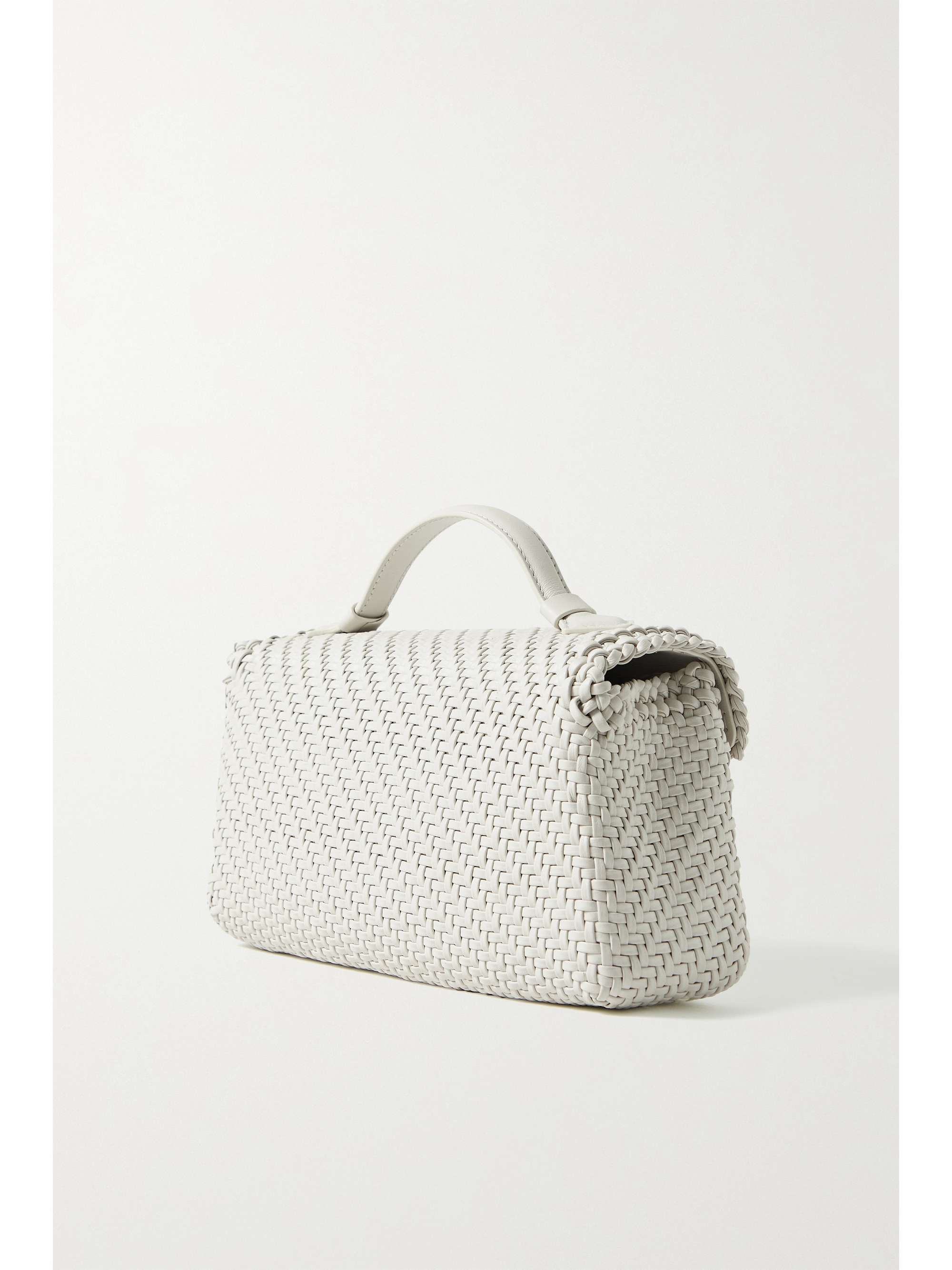 SAVETTE Symmetry Pochette woven leather tote