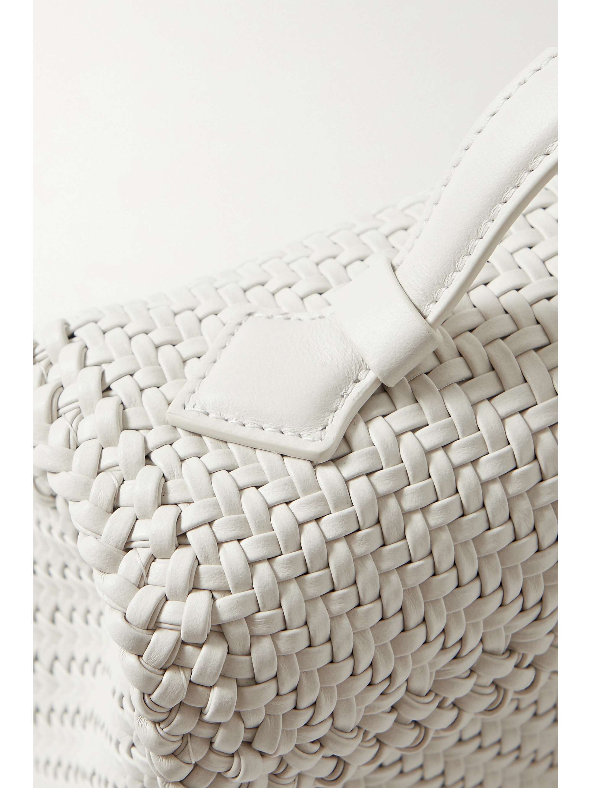 SAVETTE Symmetry Pochette woven leather tote