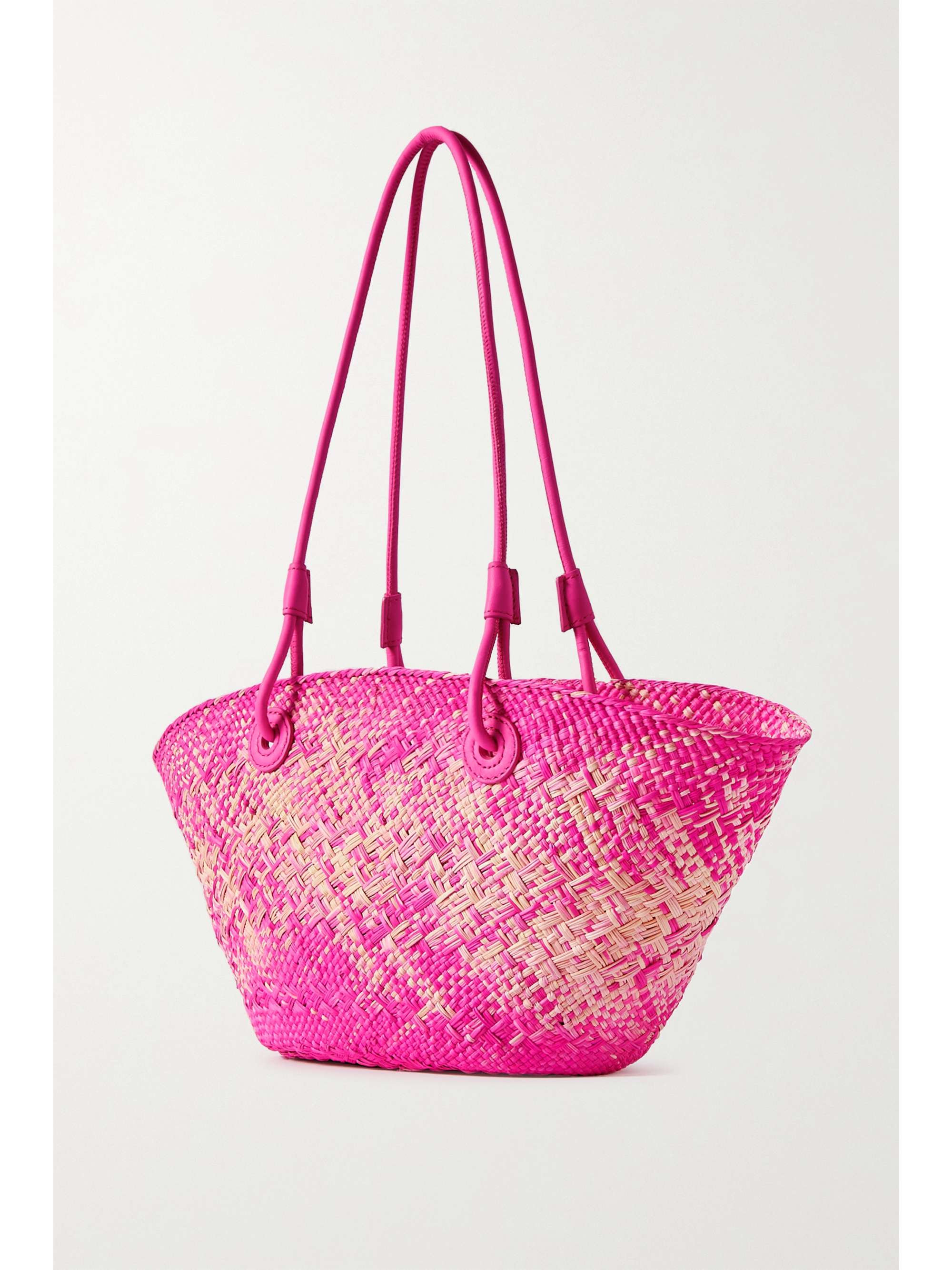 LOEWE + Paula's Ibiza Anagram ombré raffia tote