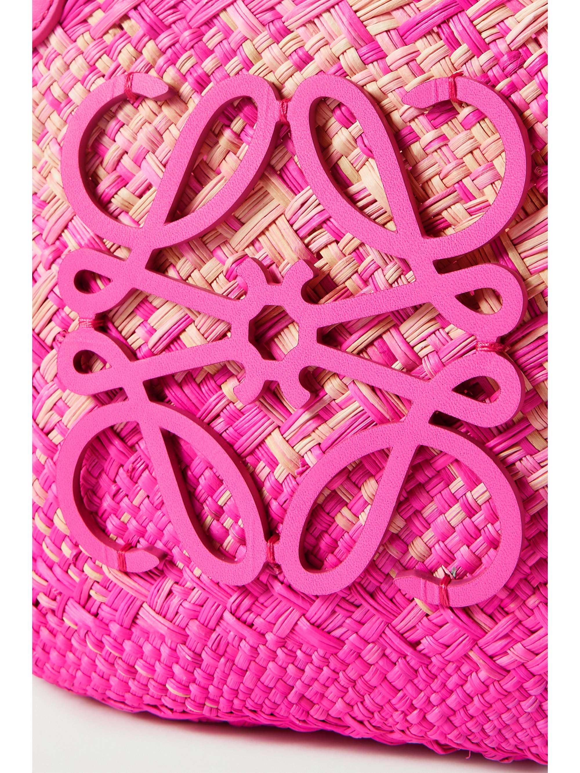 LOEWE + Paula's Ibiza Anagram ombré raffia tote